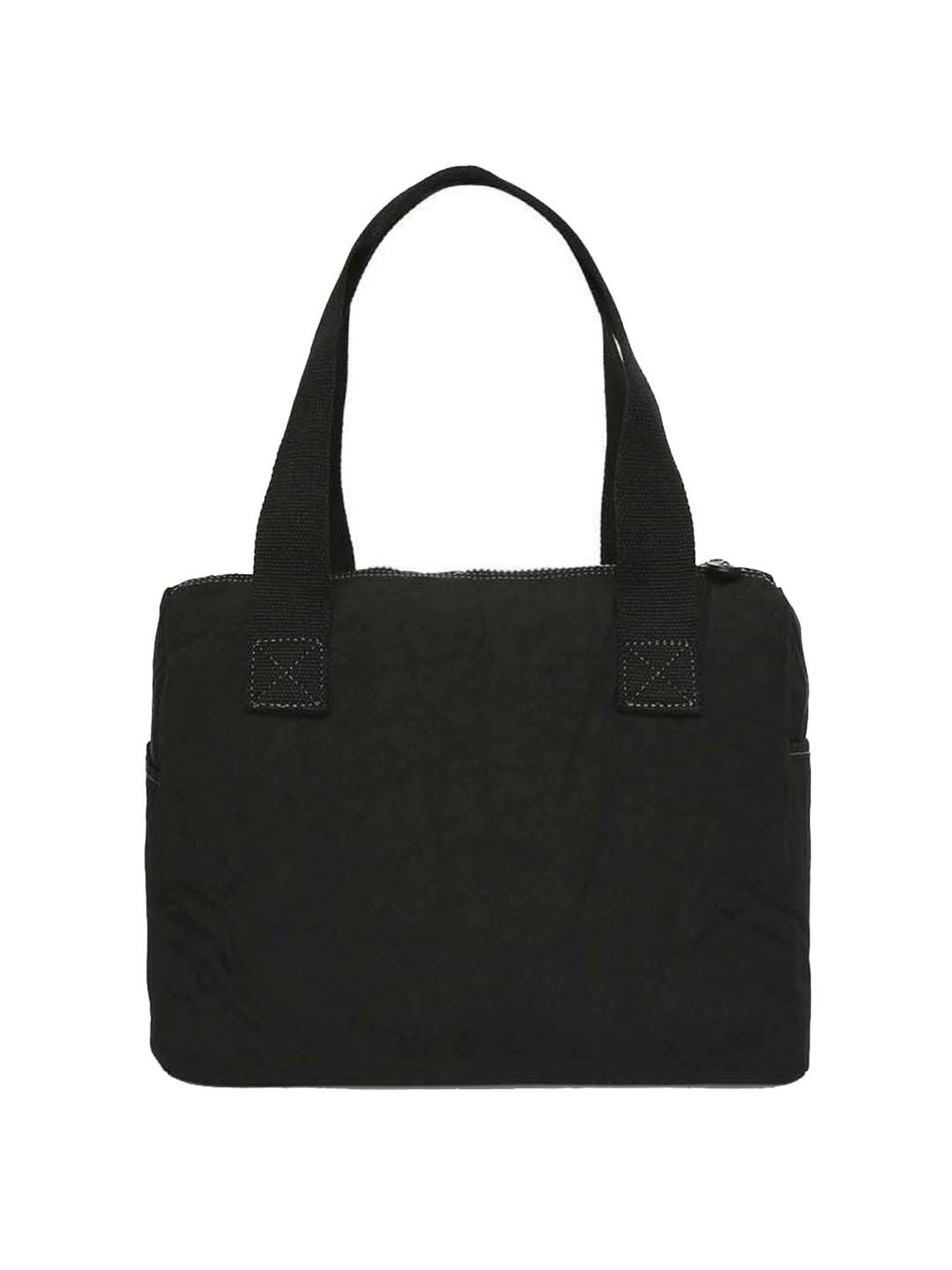 Baomi Black Solid Medium Handbag