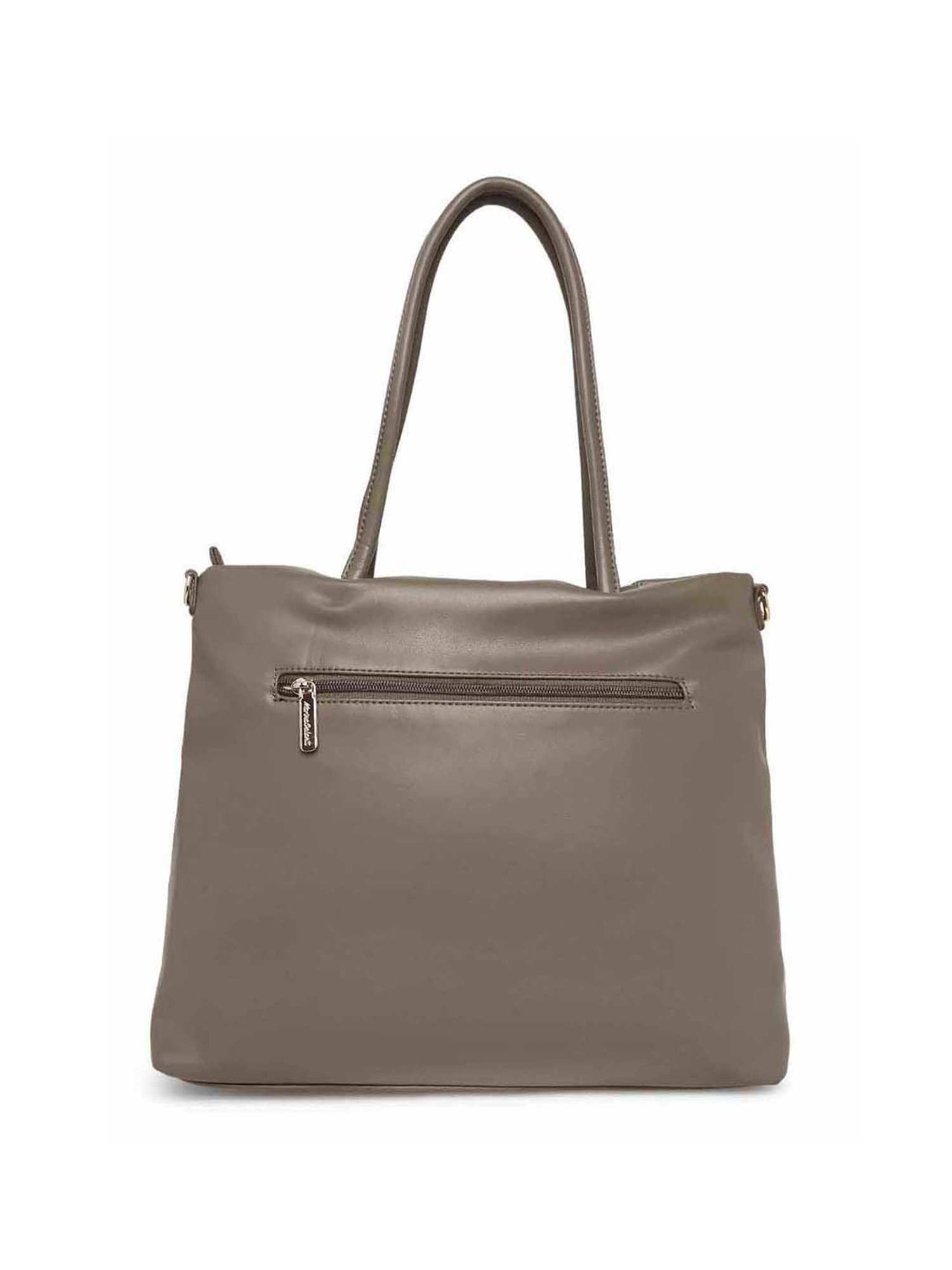 Marina Galanti Brown Textured Medium Tote Handbag