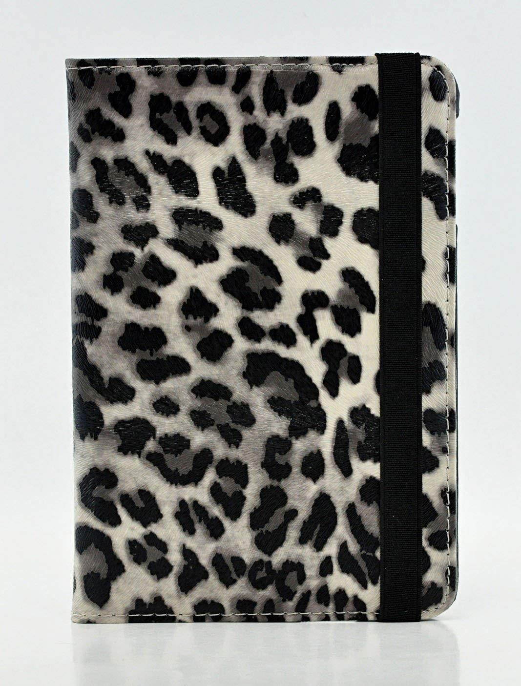 New iPad 9.7 / iPad 6 / iPad Air 2 / iPad Air Case - Leopard Print 360 Degree Rotating Smart PU Leather Cover w/Stand, Auto Wake/Sleep for Apple iPad 6th / 5th Gen, iPad Air 1/2 (Gray)