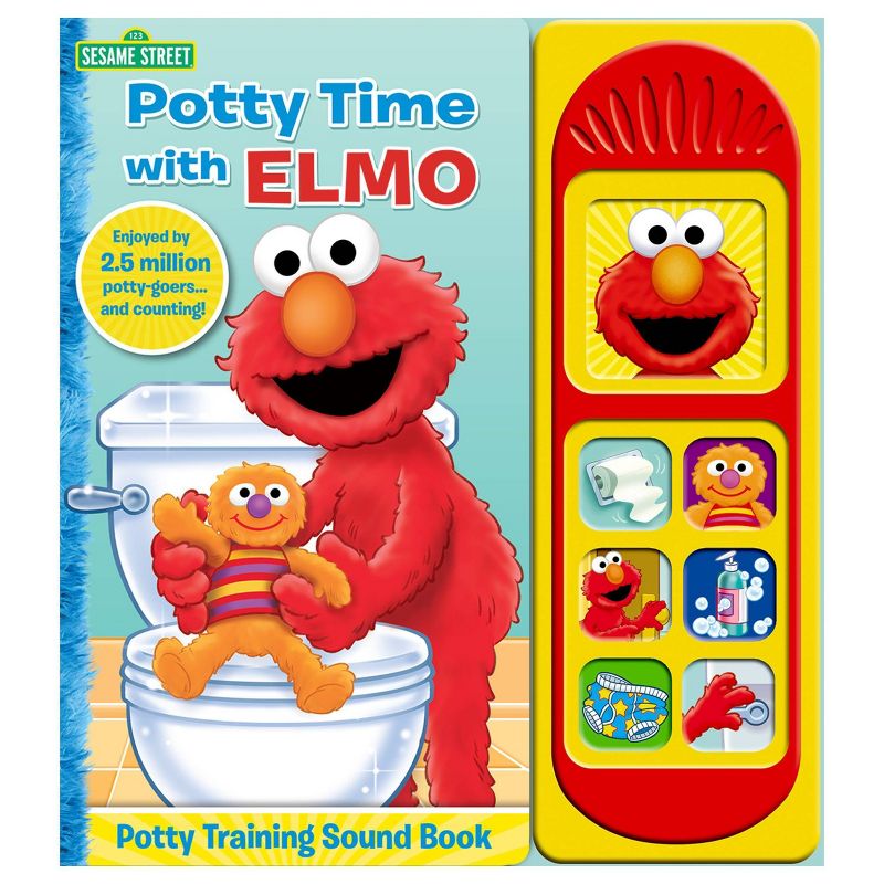 Sesame Street Potty Time with Elmo Sound Book - by Kelli Kaufmann (Board Book)