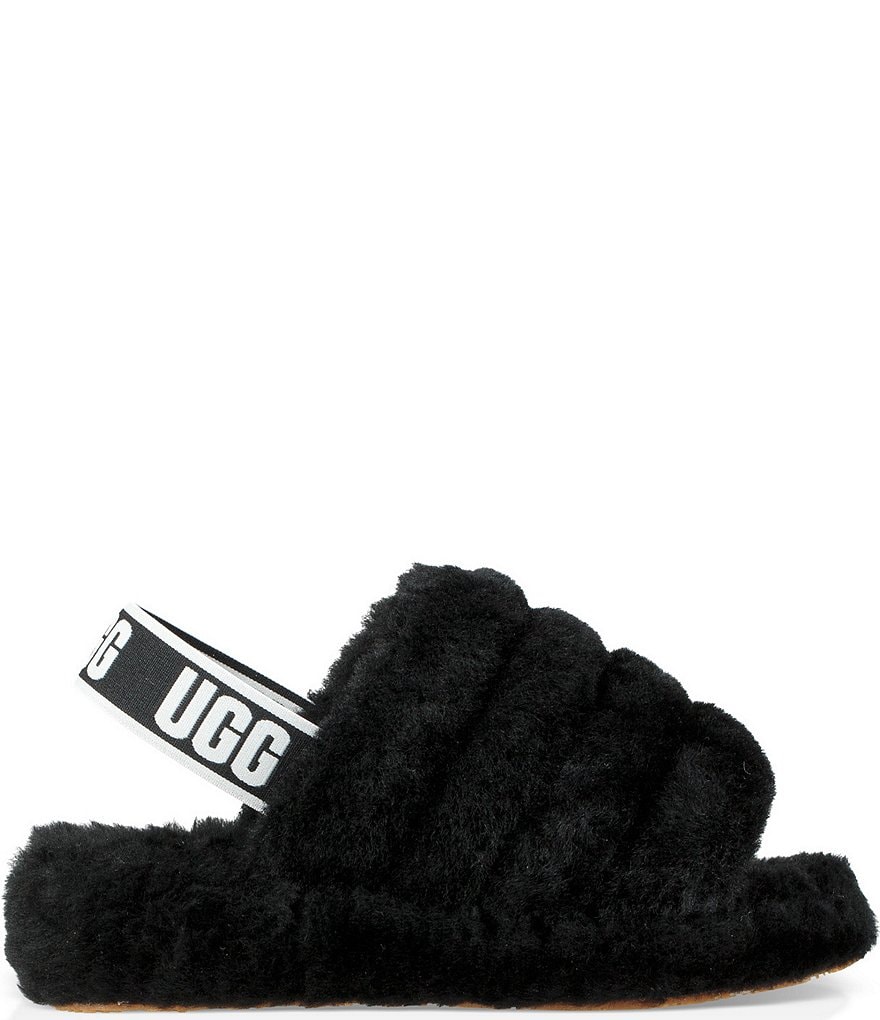 UGG&reg; Logo Fluff Yeah Fur Slides