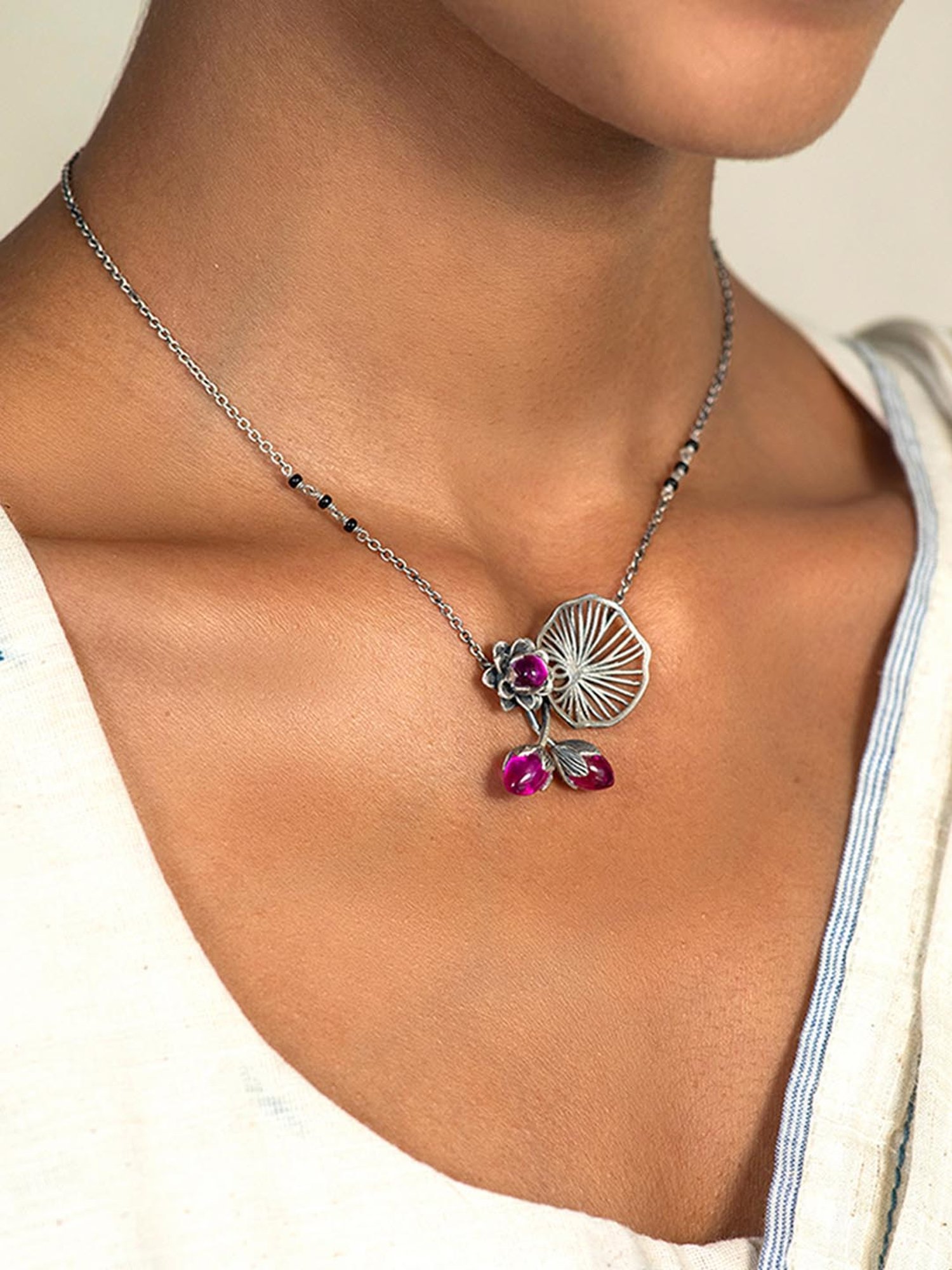 GIVA 92.5 Sterling Silver Double Infinity Love Necklace for Women