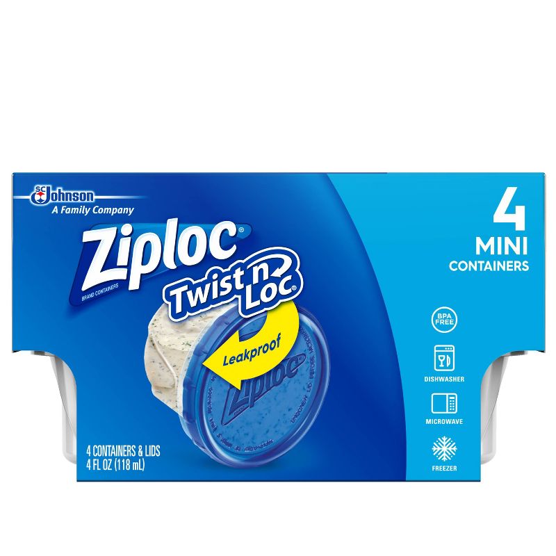 Ziploc Twist 'N Loc Container - 4oz