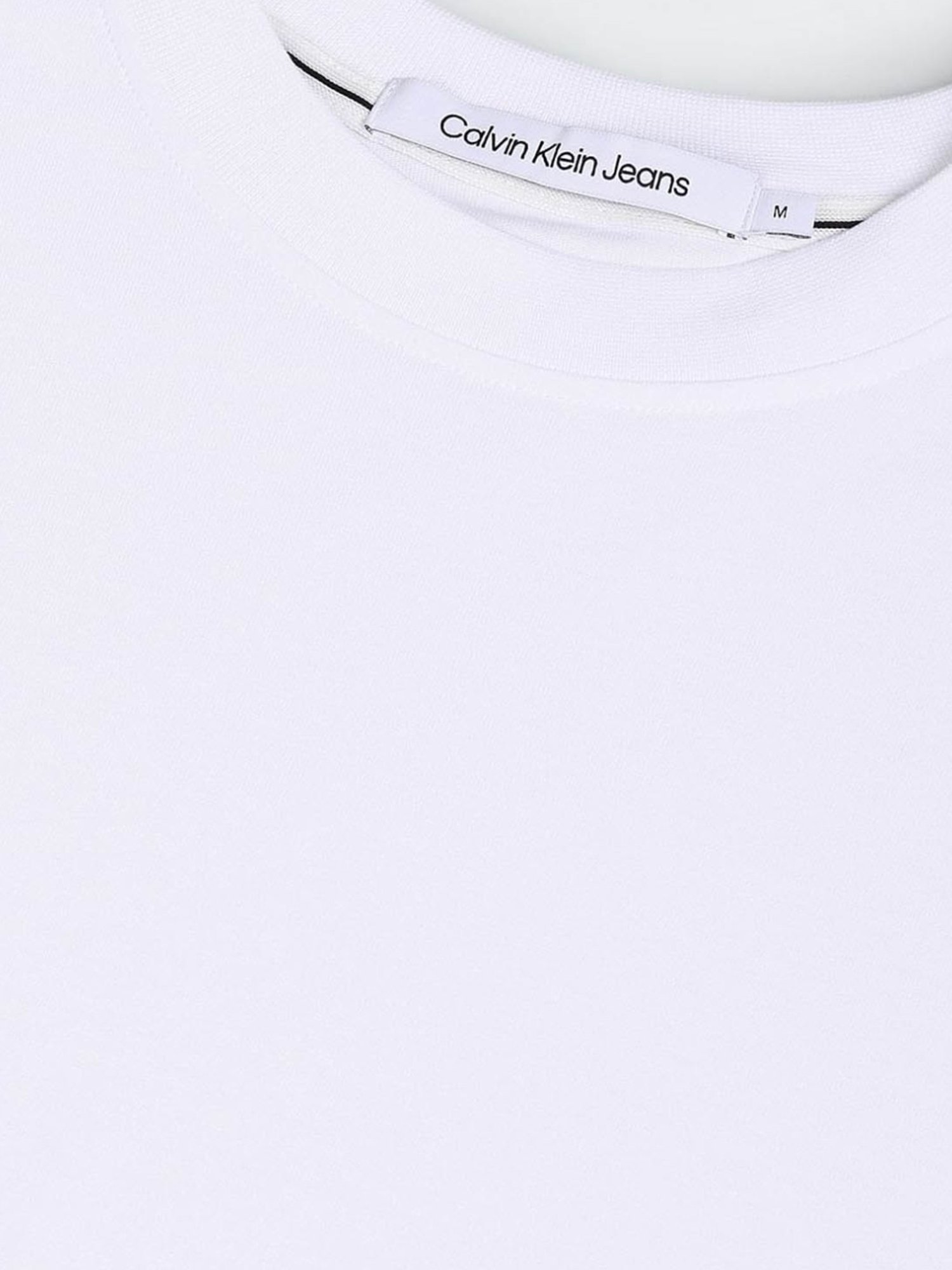 Calvin Klein Jeans White Comfort Fit Logo Printed T-Shirt