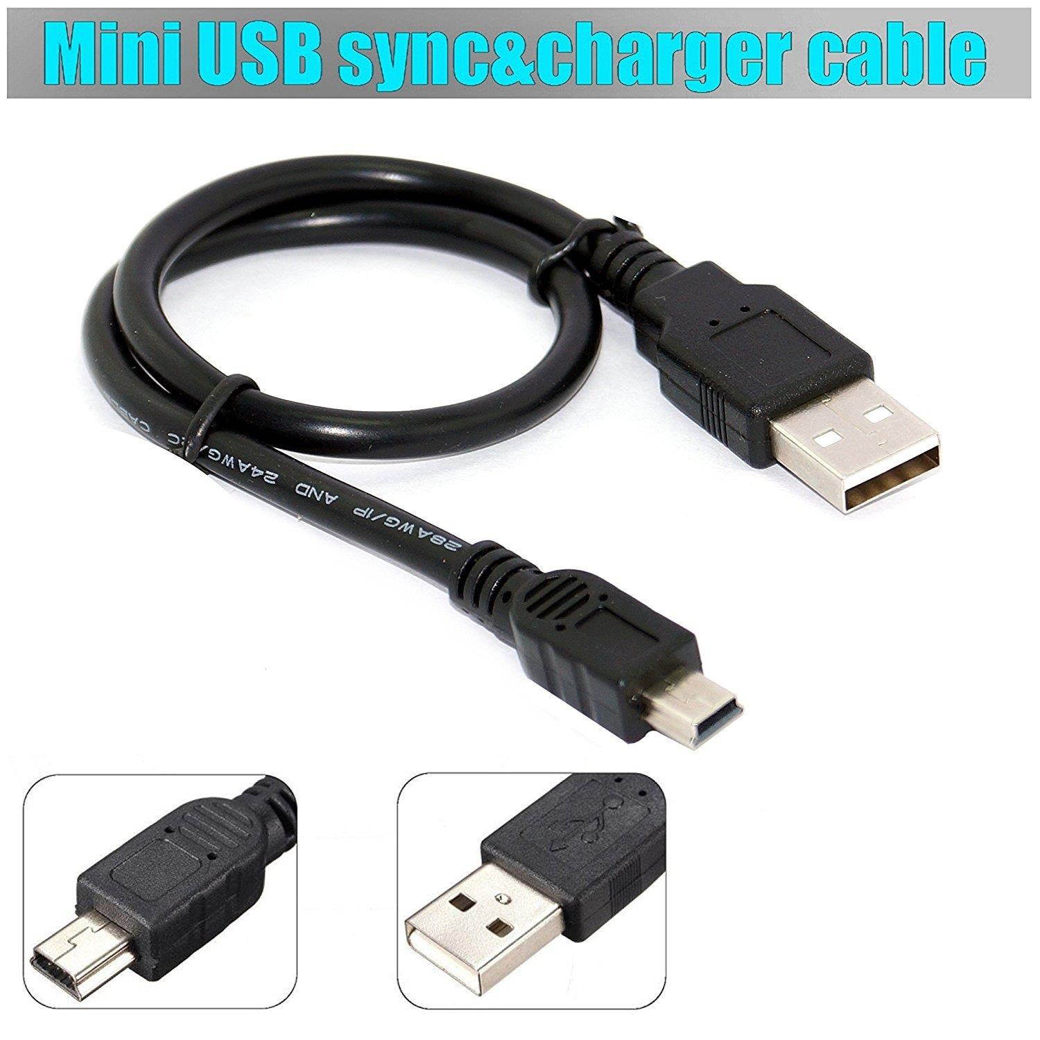 10 Pack 27cm(0.88 feet) USB 2.0 A to Mini 5 pin B Cable for External HDDS/Camera/Card Readers