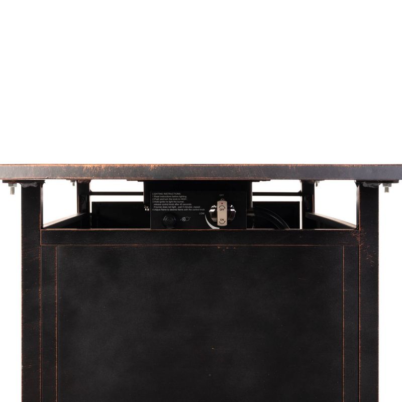 Meerin Rectangular Aluminum LPG Fire Pit - Fire Sense