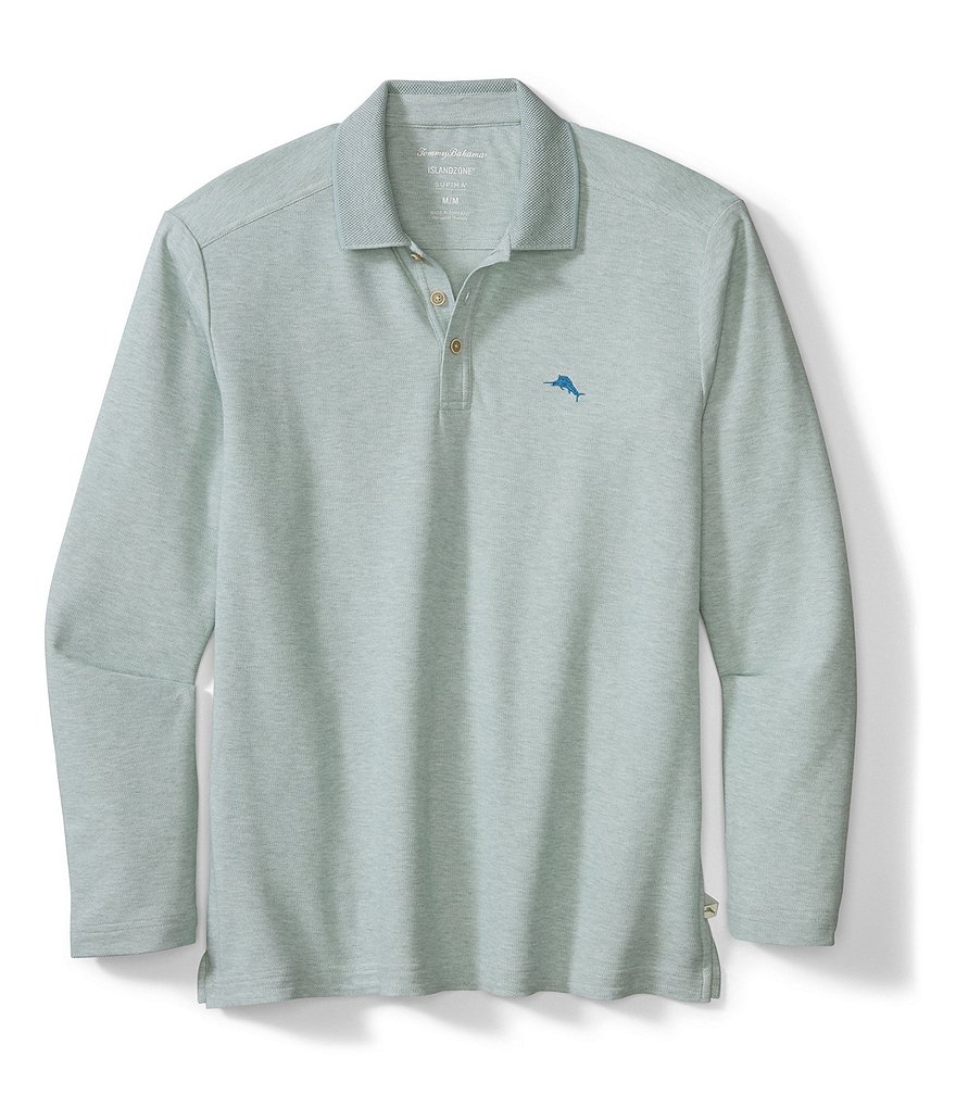 Tommy Bahama Big & Tall IslandZone Emfielder 2.0 Long-Sleeve Recycled Materials Polo Shirt