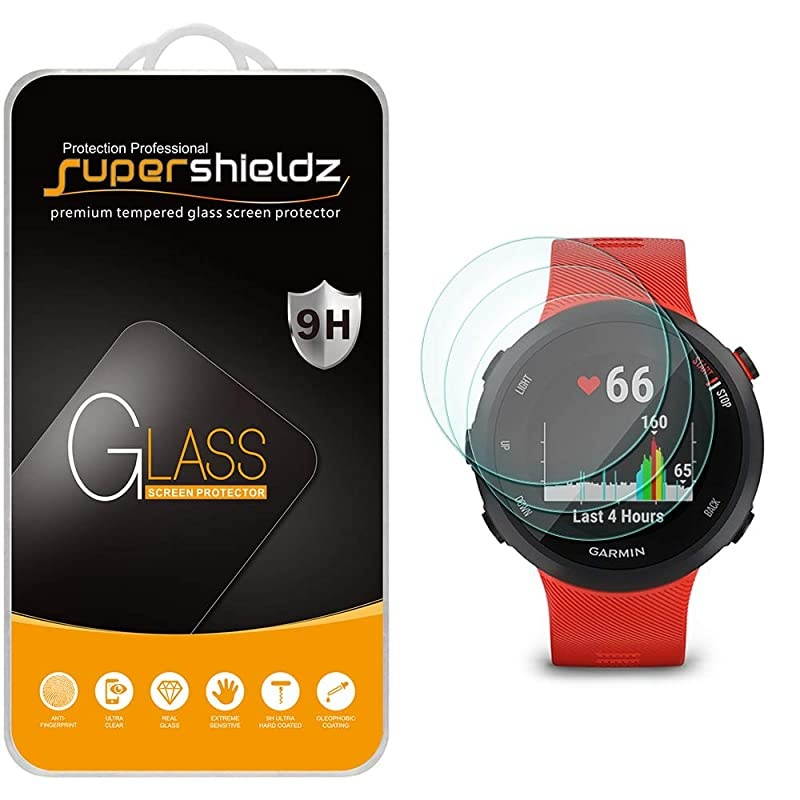 3 Pack  for Garmin Forerunner 45 and Forerunner 45s Tempered Glass Screen Protector Anti Scratch Bubble Free
