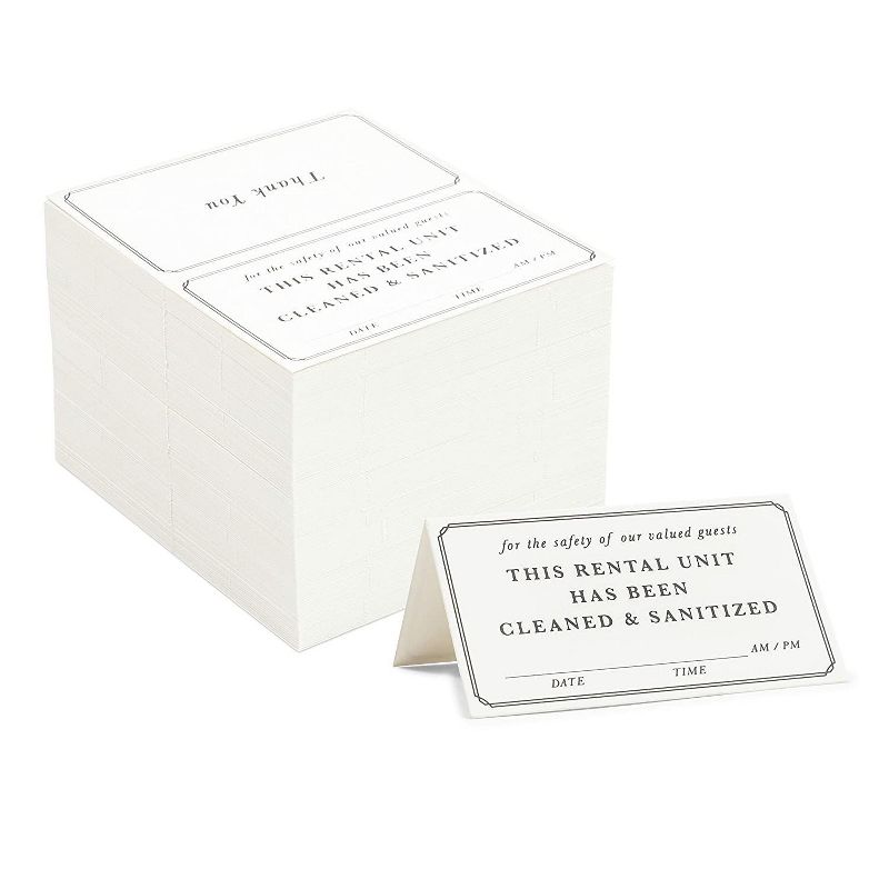 White Card Stock Half Fold Greeting Cards for DIY Craft, Notes, Glossy and Matte (8.5 x 5.5 In Folded, 100 Sheets)