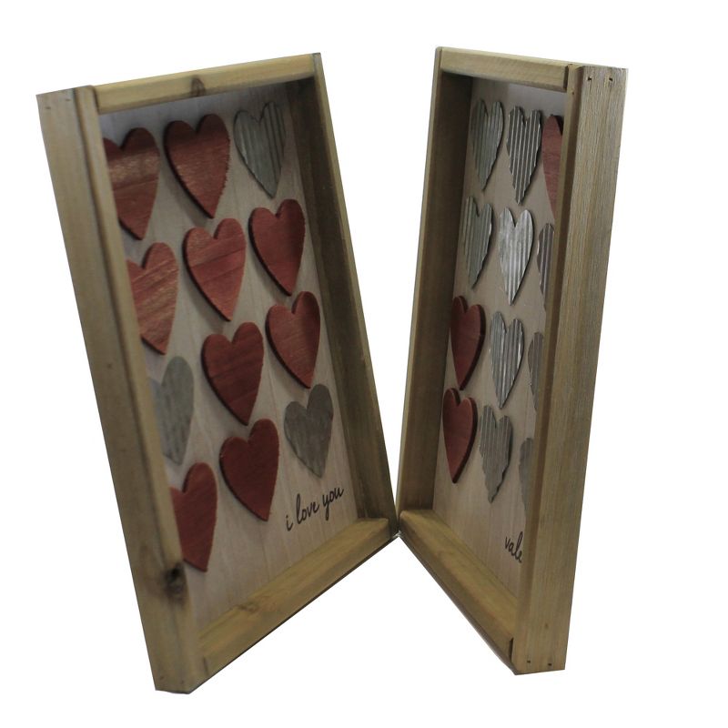 Valentine's Day 11.75" Heart Frame Decor Set Love Romance Transpac  -  Wall Sign Panels