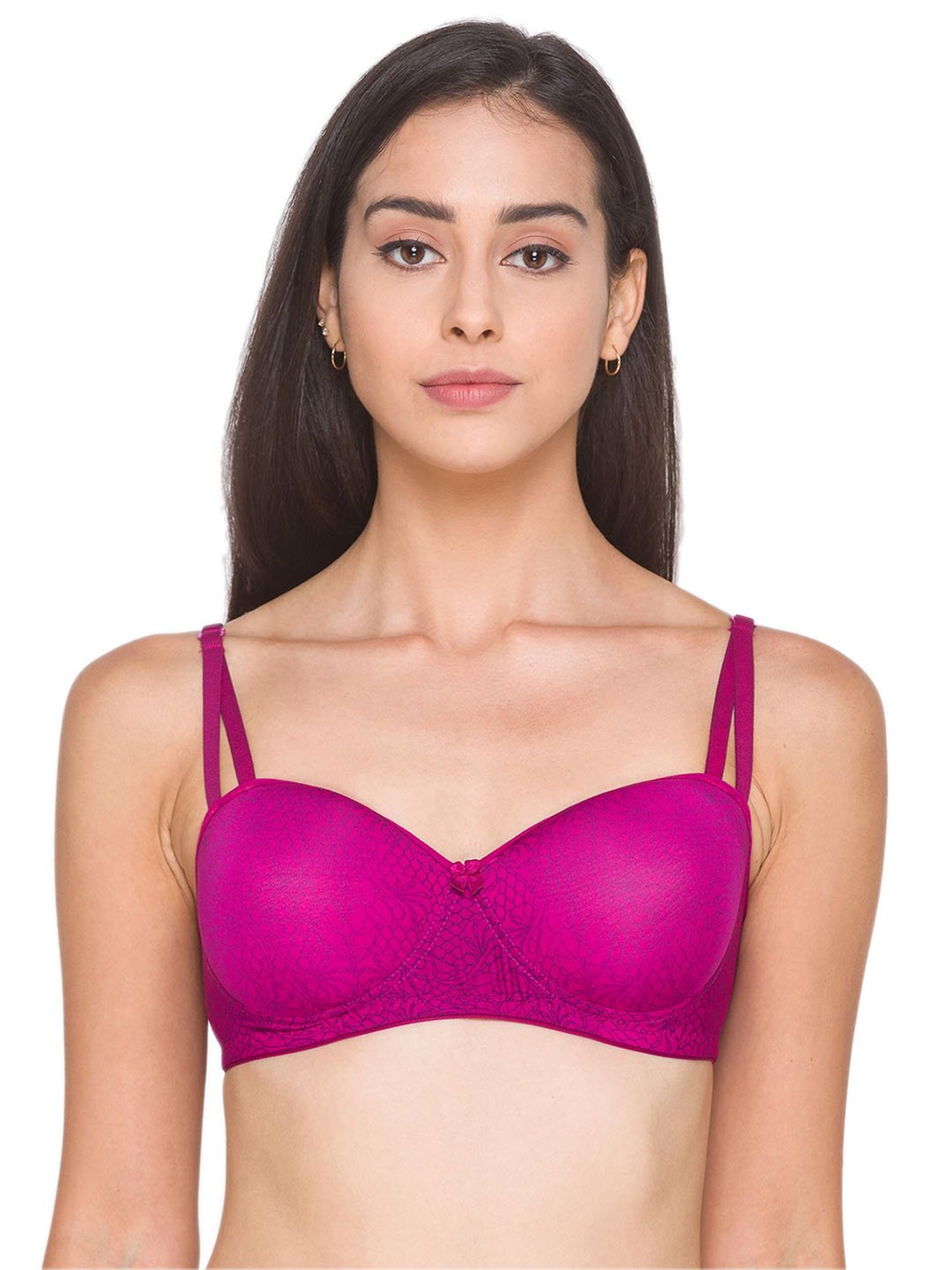 Candyskin Purple Non Wired Padded Everyday Bra