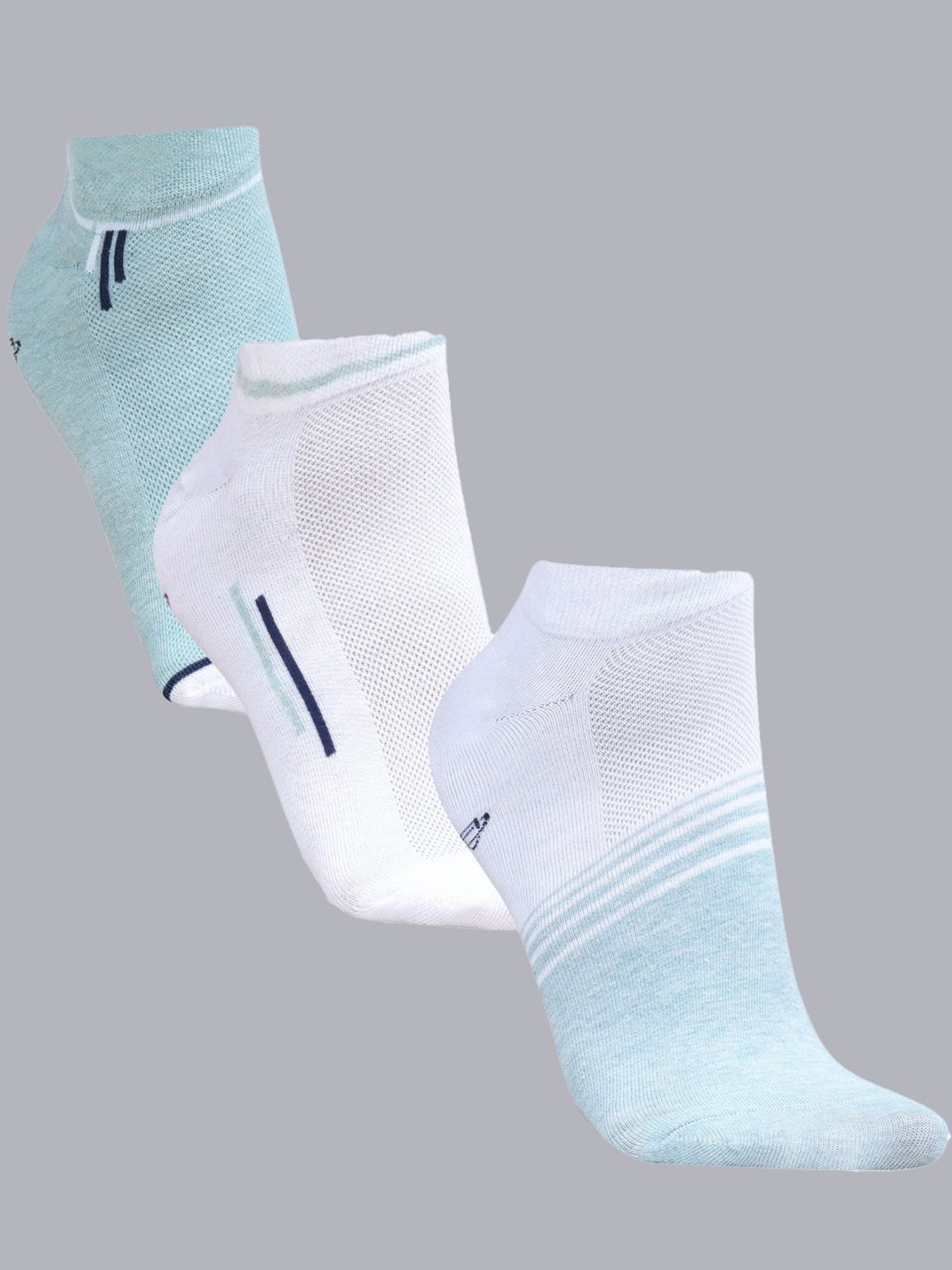 Dollar White & Green Socks - Pack of 3