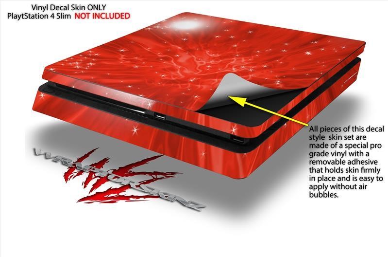 Stardust Red Skin fits Sony PS4 Slim Gaming Console