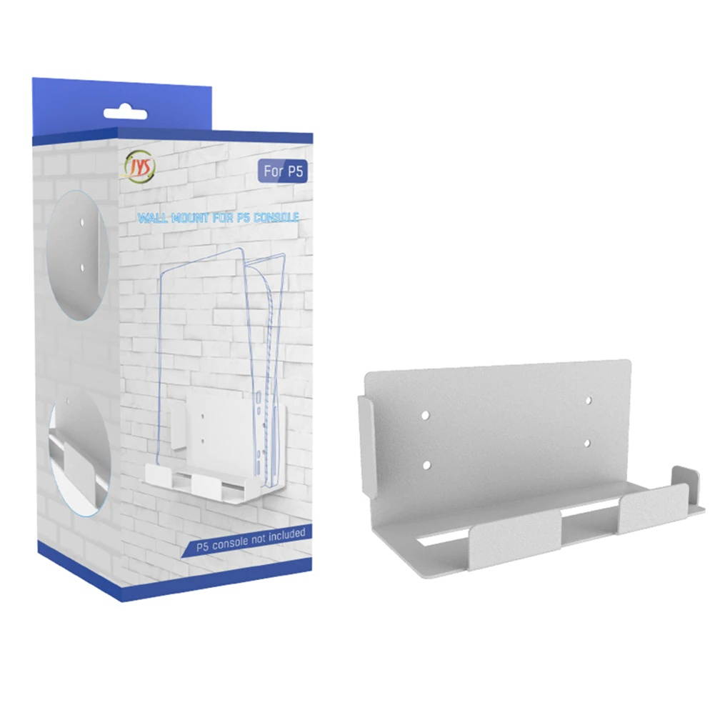 for PS5 Console Wall Mount Bracket Holder Stable Metal Wall Stand for Sony PlayStation 5 Storage Holder Accessories