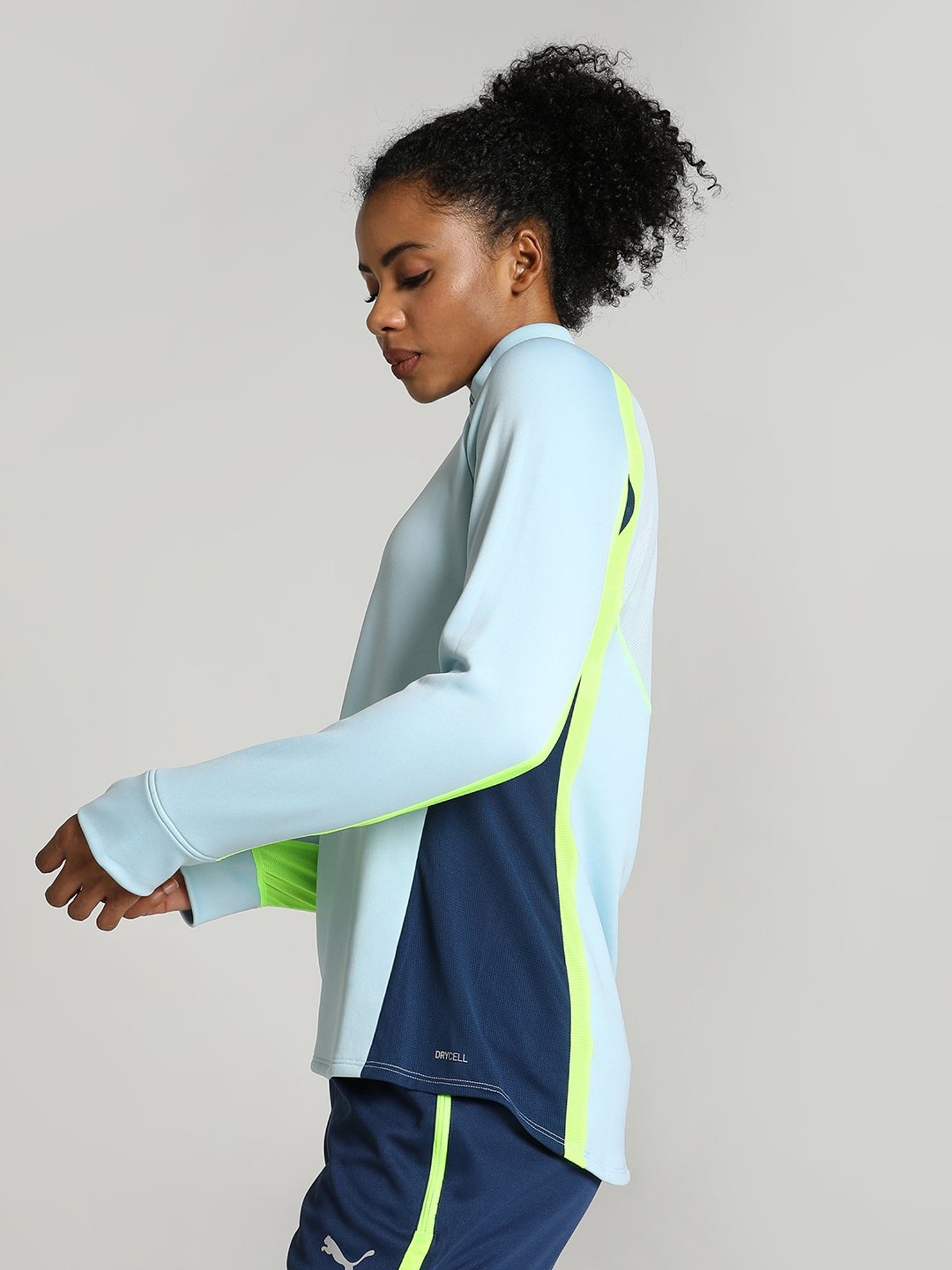 Amante Black Cotton Sports Sweatshirt