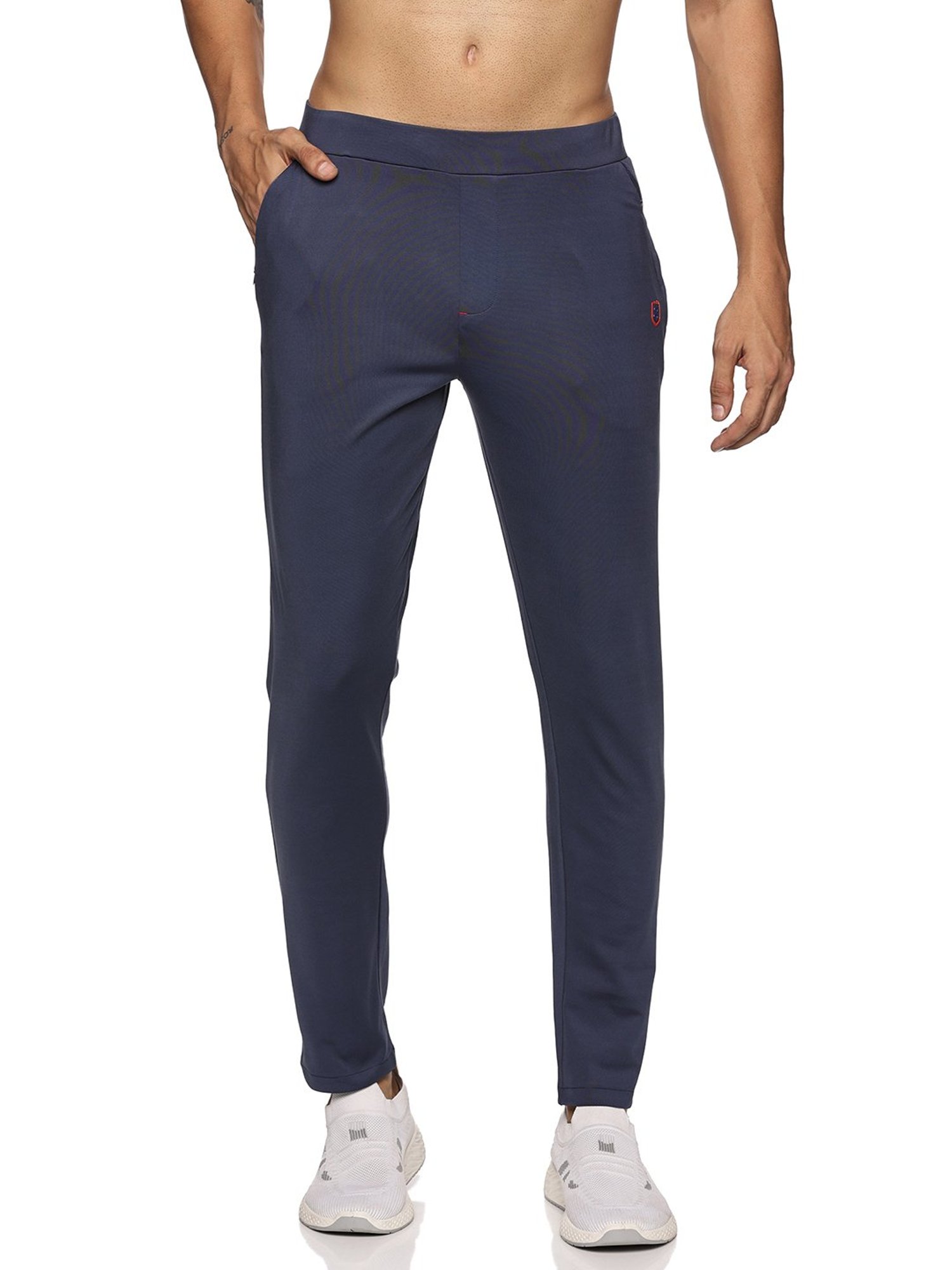 DOMIN8 Men Slim Fit With Coin Pocket Workleisure Pants(Navy)