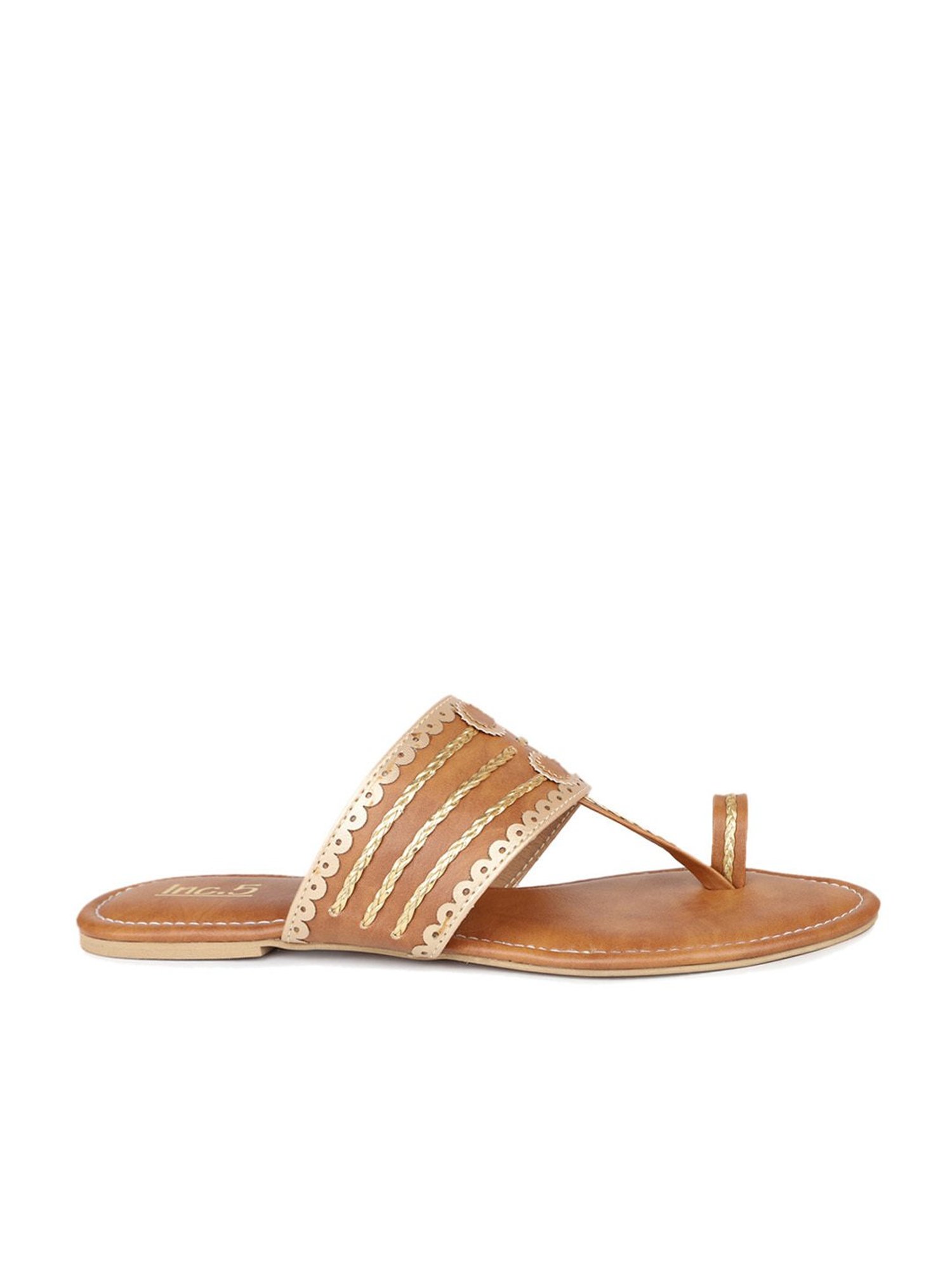 Inc.5 Women's Tan Toe Ring Sandals