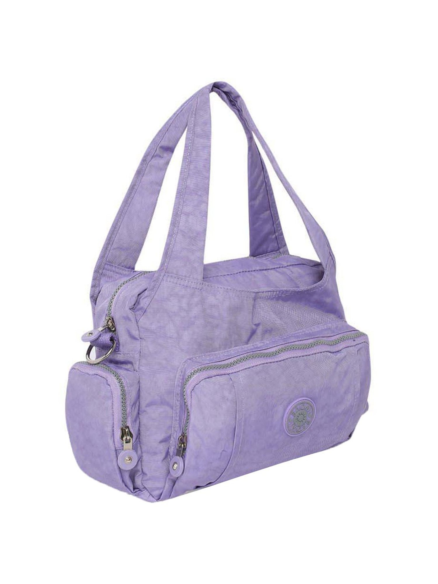 Baomi Purple Solid Medium Handbag