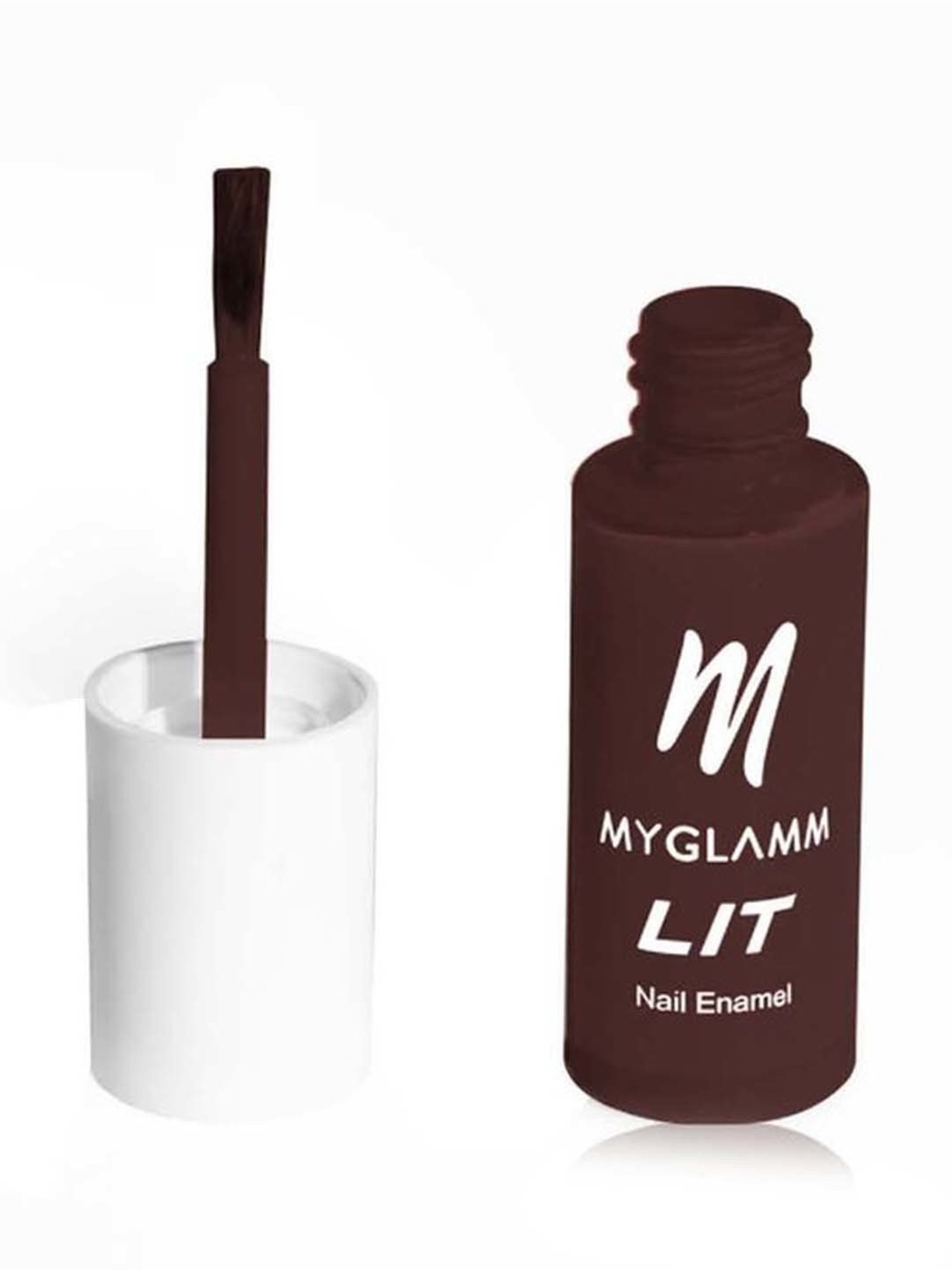 MyGlamm Lit Nail Enamel Oh Fudge - 7 ml