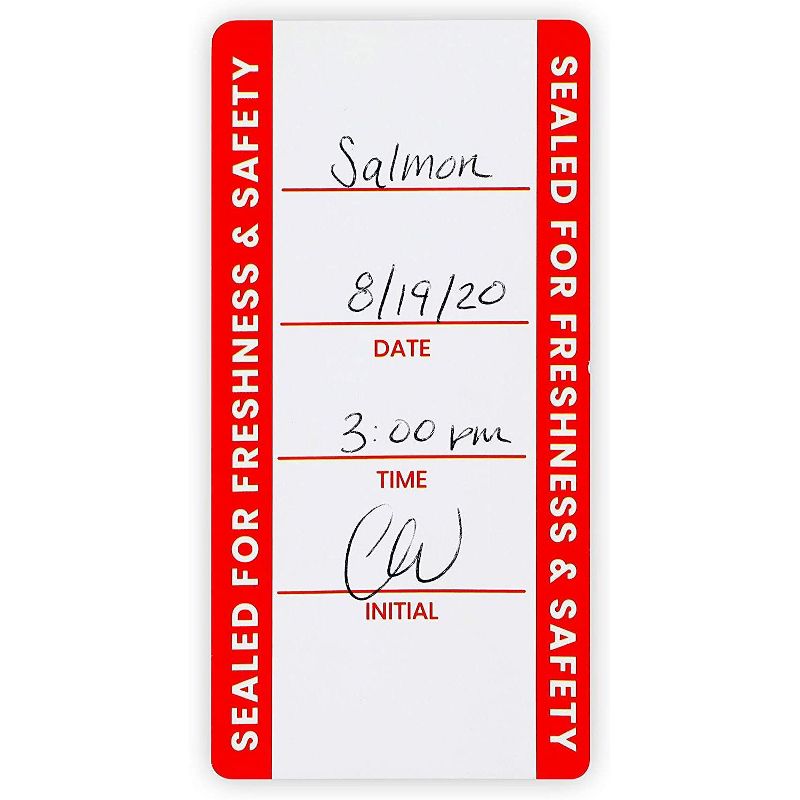 Stockroom Plus 500-Pack Tamper Evident Sticker Roll, Label Seals for Food Containers 2 x 4 in