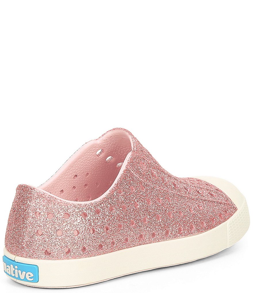 Native Girls' Jefferson Bling Glitter Slip-On Sneakers (Infant)