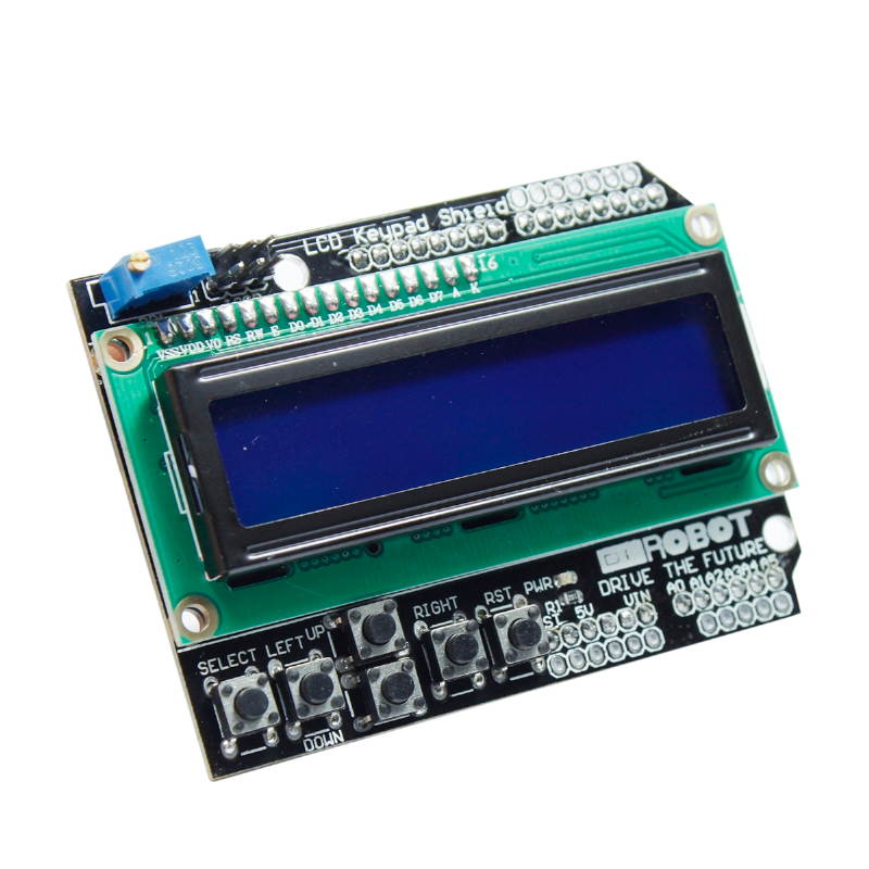 LCD1602 Character LCD Input/Output Expansion Board Keypad Shield Compatible with Arduino