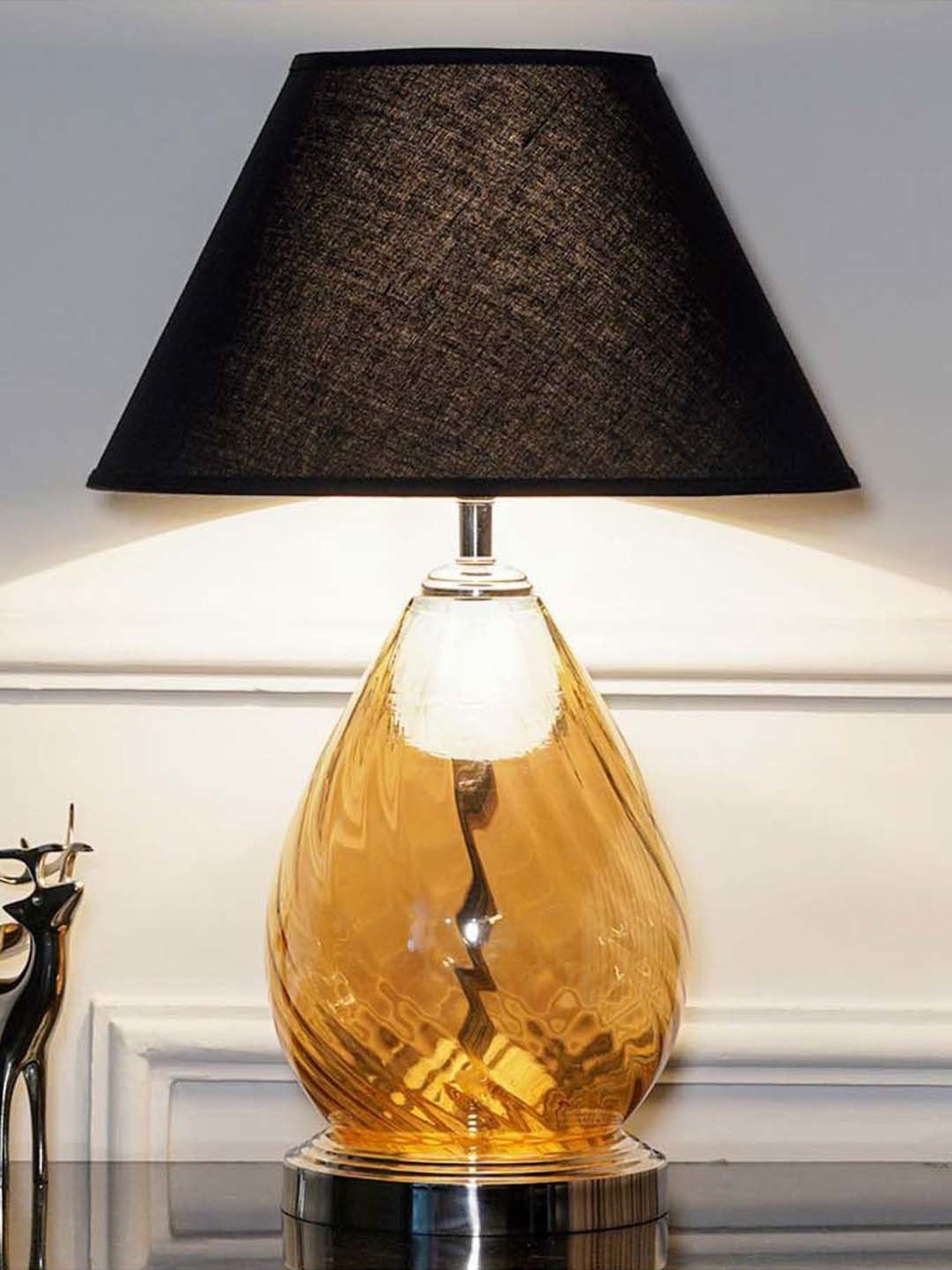 Kapoor E Illuminations Green Study Table Lamp - Set of 1