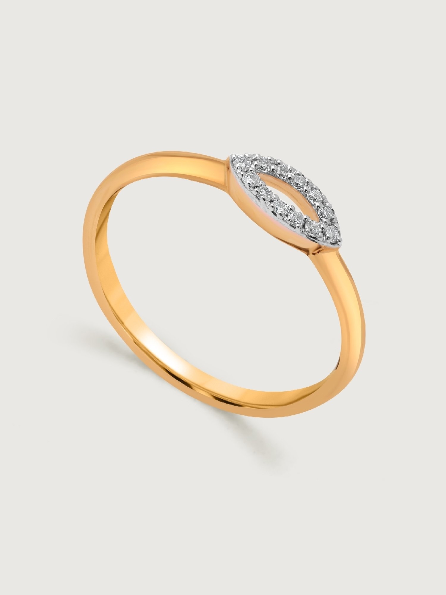 Mia by Tanishq Sunlit Elegance 18k Diamond Finger Ring