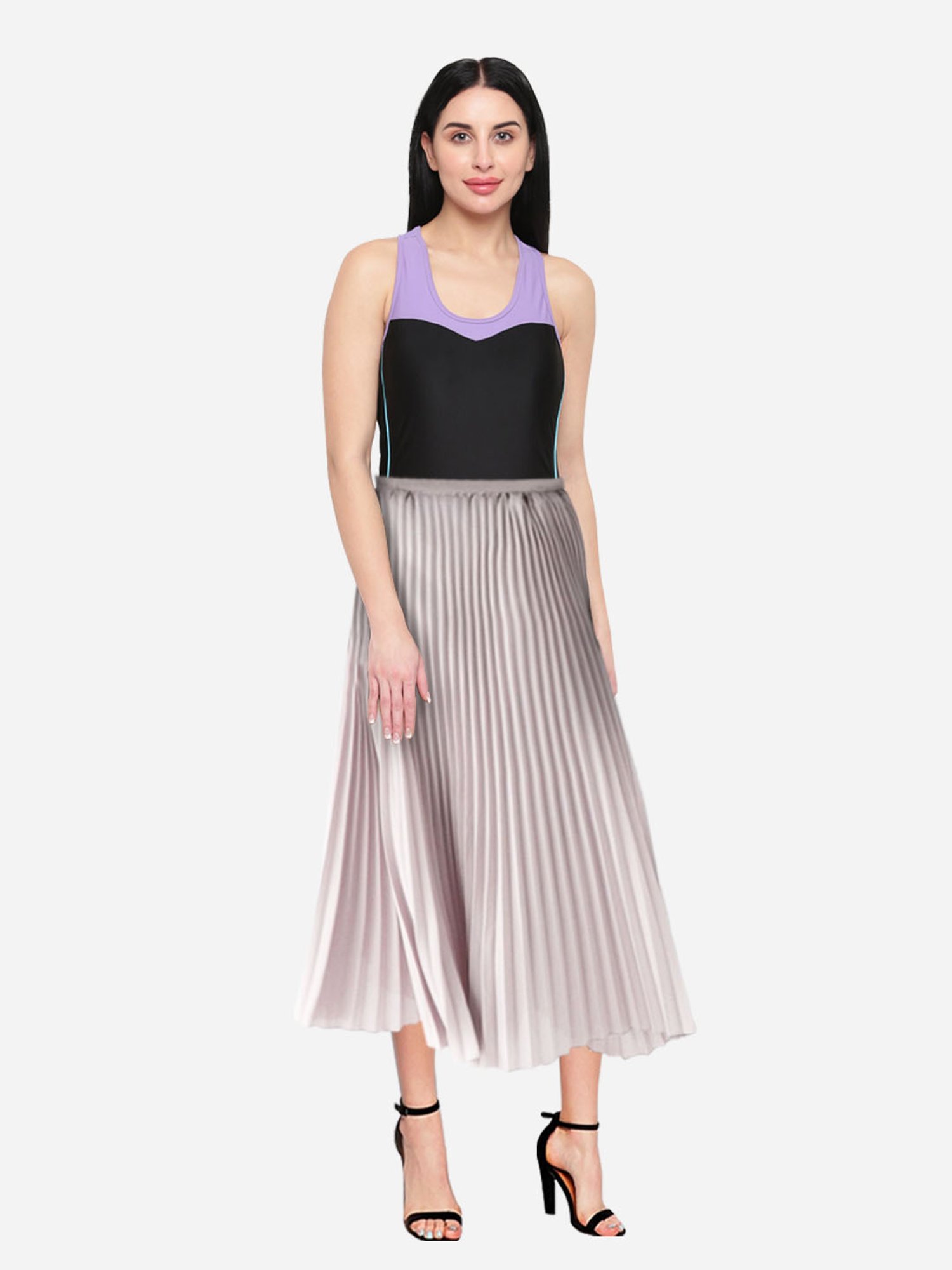 IO Black Scoop Neck Legsuit