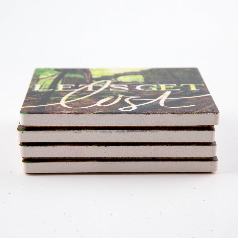 Thirstystone Let's Get Lost Coaster Set of 4