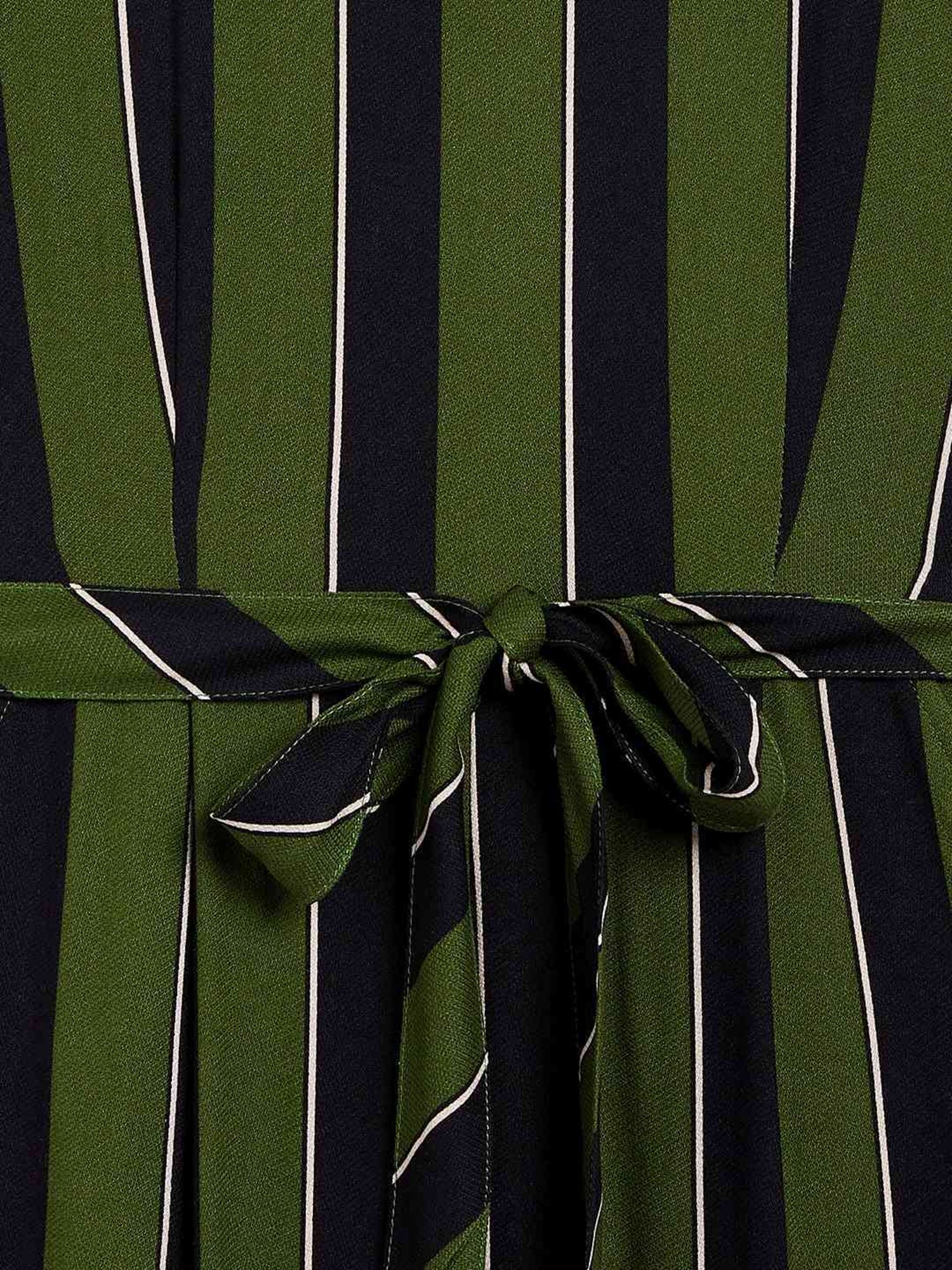 Crimsoune Club Kids Green & Black Striped Jumpsuit