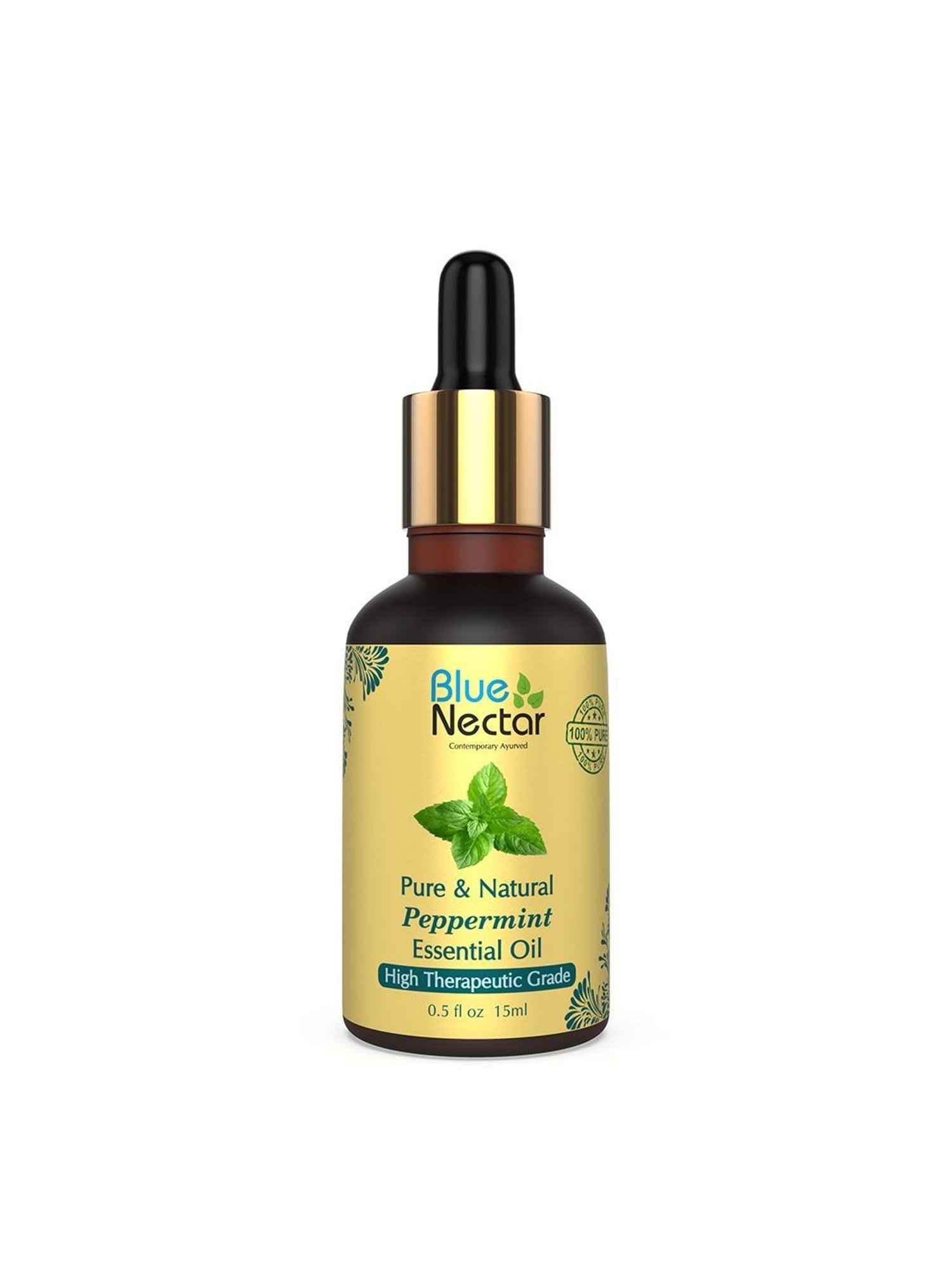 Blue Nectar Pure & Natural Peppermint Essential Oil - 15 ml