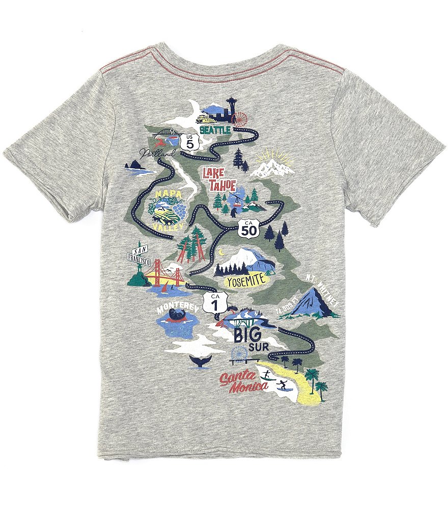 Peek Little/Big Boys 2T-12 Short-Sleeve Alex West Coast Graphic Tee