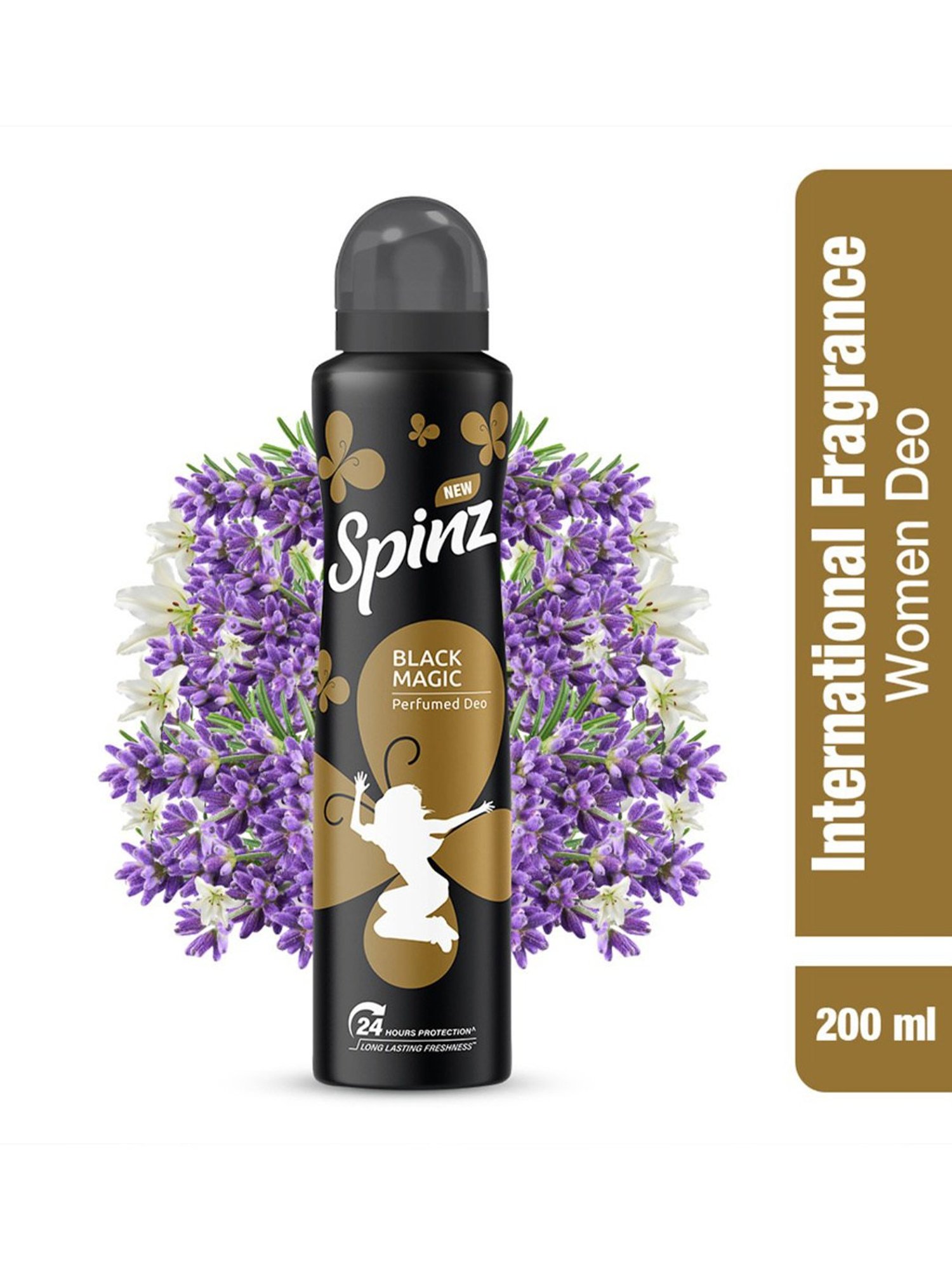 Spinz Black Magic Perfumed Deo for Women - 200 ml