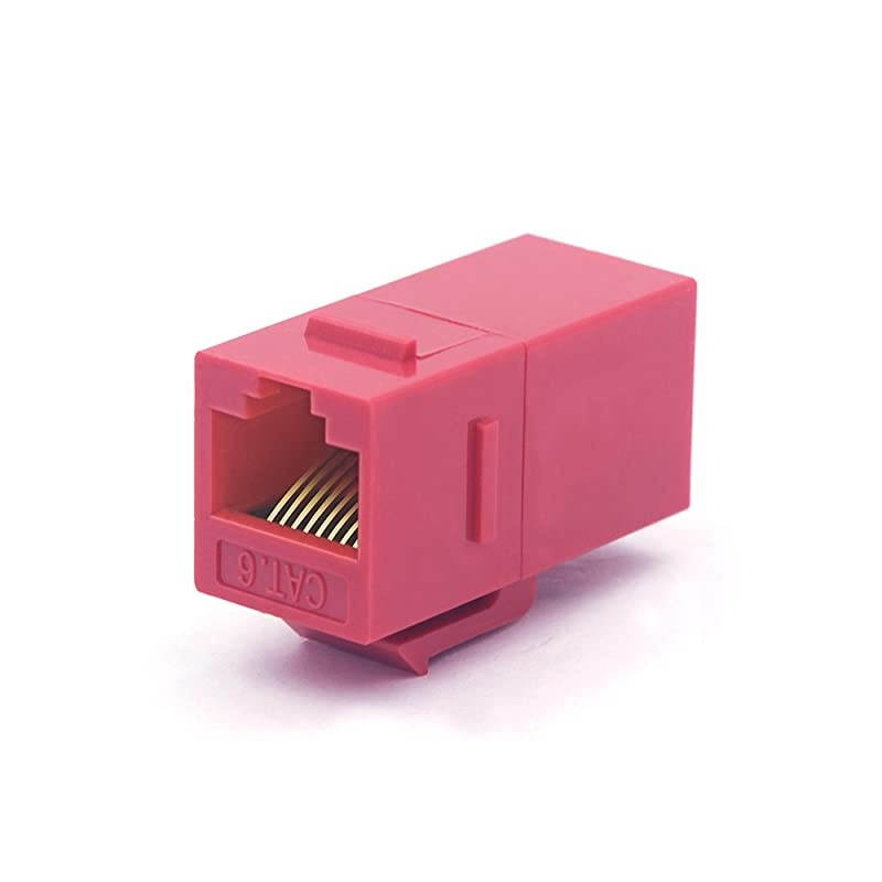 UL Listed 15Pack CAT6 Keystone Coupler RJ45 Female to Female Insert Coupler UTP Keystone Inline Coupler Blue+Red+Yellow