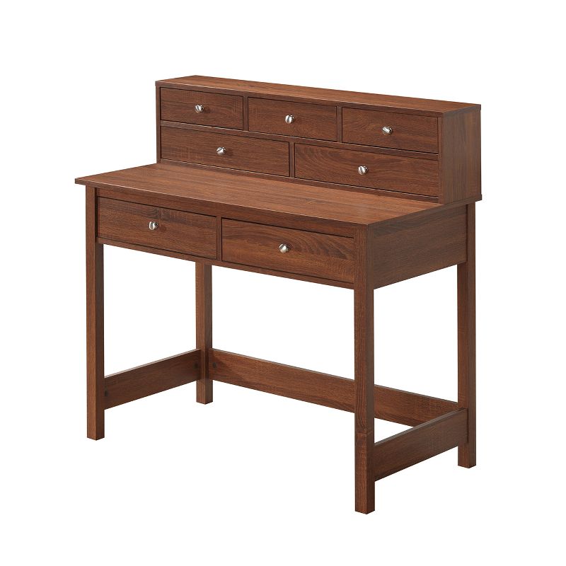 Elegant Desk with Storage Oak - Techni Mobili