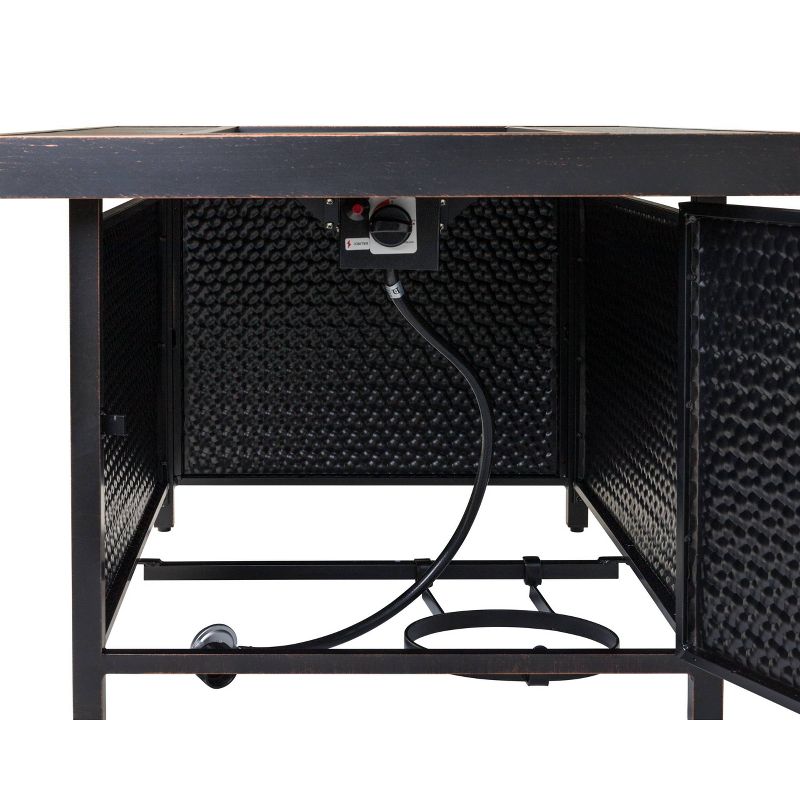 Weyland Rectangle Aluminum LPG Fire Pit - Fire Sense