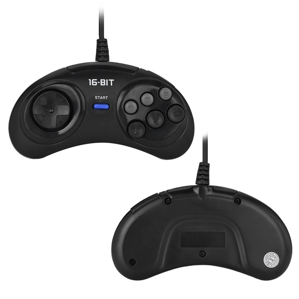 Wired Game Controller Gamepad Joypad Controller Game Console Handle for Sega 16bit