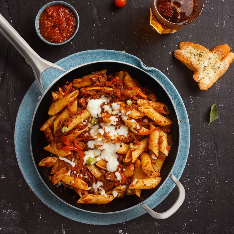 Oster Palladium 4.8 Quart Aluminum Saute Pan with Glass Lid