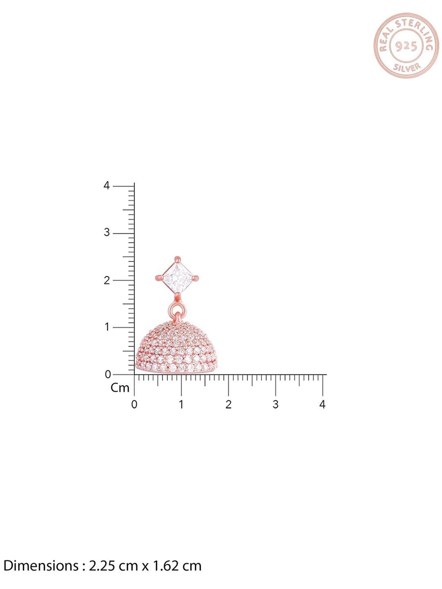 GIVA 92.5 Sterling Silver Forever Elegant Jhumki for Women