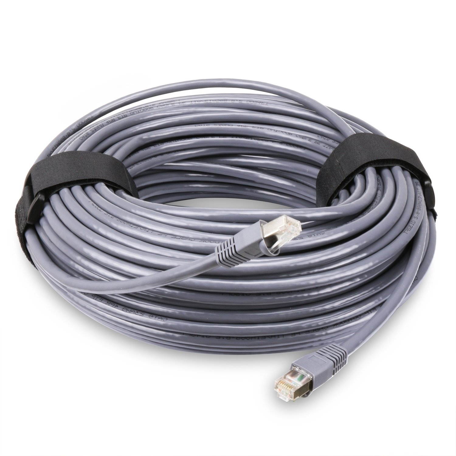 Outdoor Ethernet 180FT Solid Shielded Cat6 Cable Sancable- Waterproof Buried-able UV Resistant-RJ45 Plug Connector (55m)