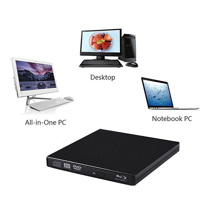 Player External USB DVD RW Laptop Burner Drive