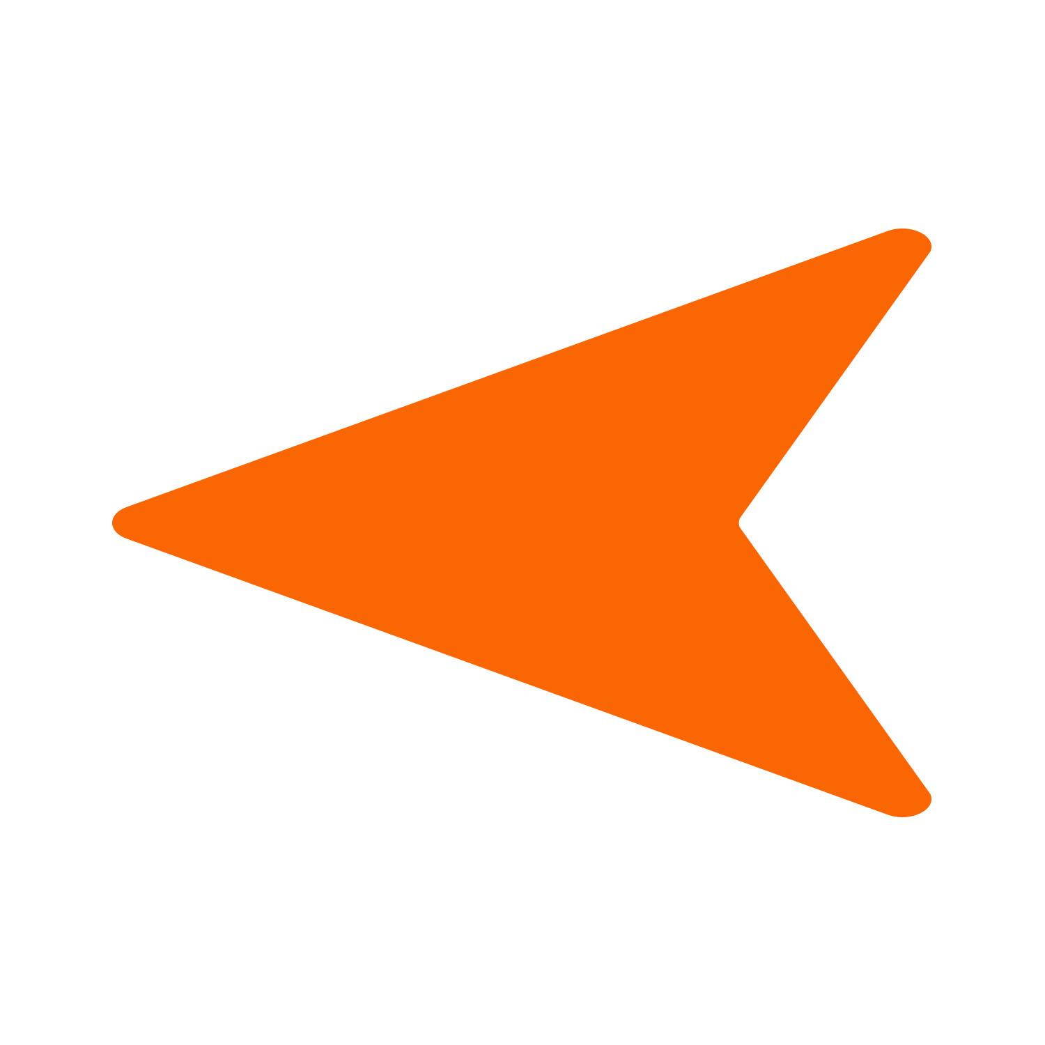 LiteMark 5 Inch Purple Removable Flying V Arrow Decals - Pack of 16