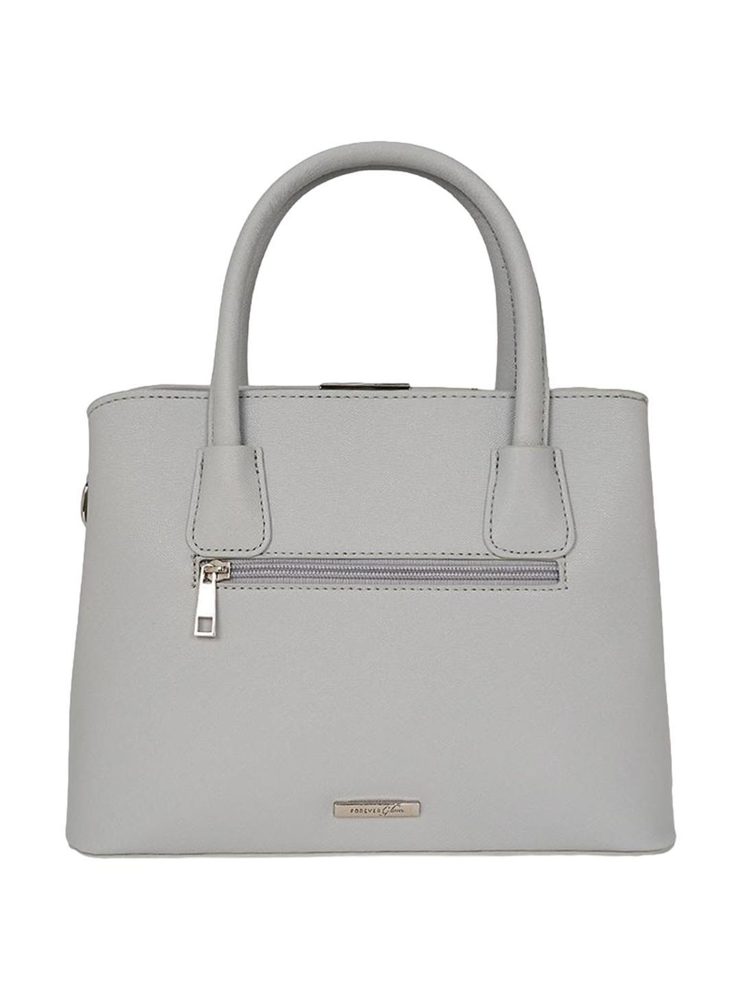 Forever Glam by Pantaloons Grey Solid Handbag