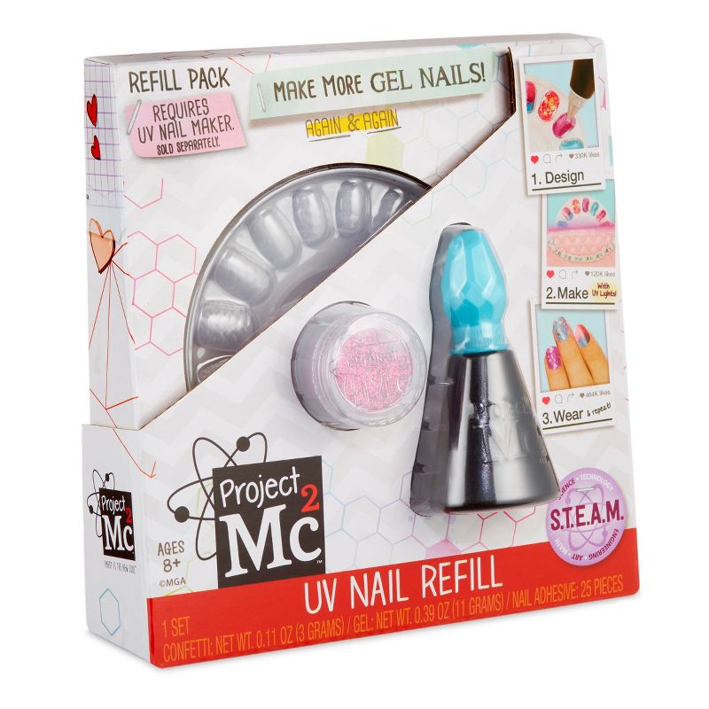 Project Mc2 UV Nail Maker DIY Design Kit REFILL Teal