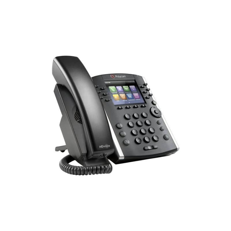 VVX 401 Corded Business Media Phone System 12 Line PoE 220048400001 AC Adapter Included Replaces VVX 400 Renewed