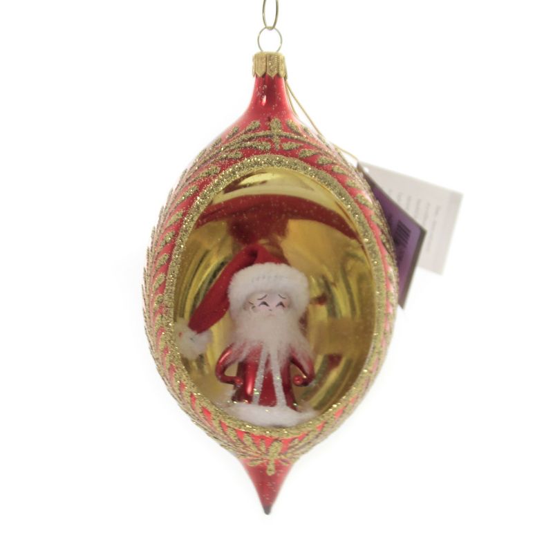 Italian Ornaments 5.5" Santa In The Niche Christmas Italian Ornament  -  Tree Ornaments