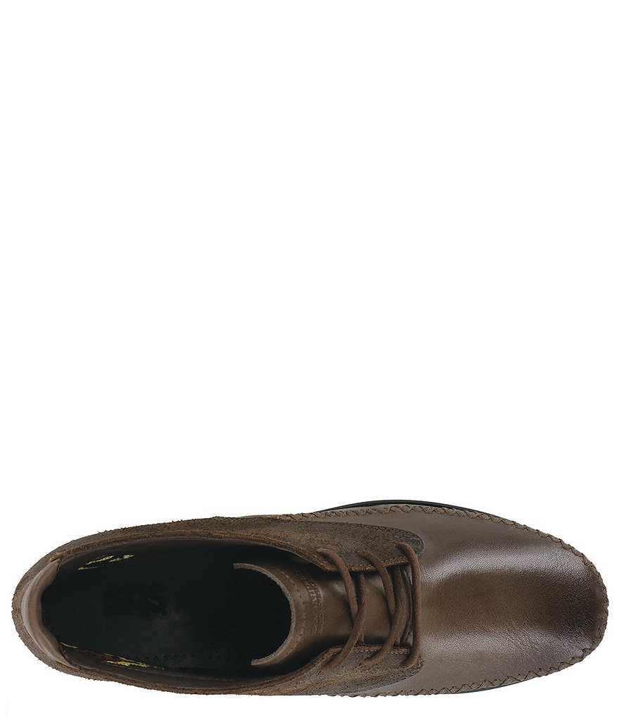 SAS Kich Suede Lace-Up Ankle Wedge Booties