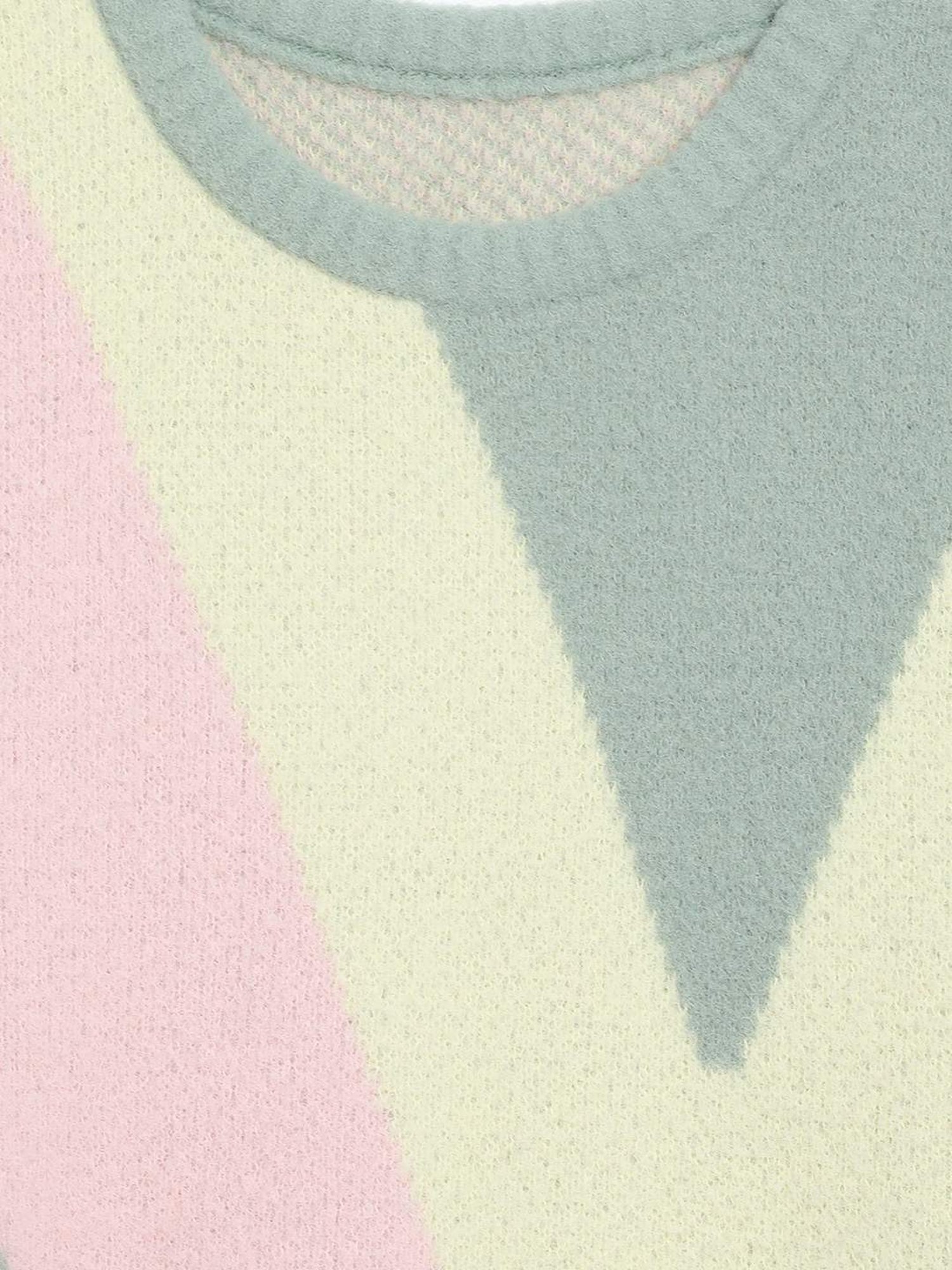 Elle Kids Multicolor Color Block Full Sleeves Sweater