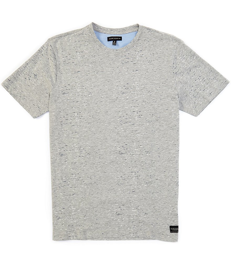 Silver Jeans Co. Short-Sleeve Nep Yarn Print Tee